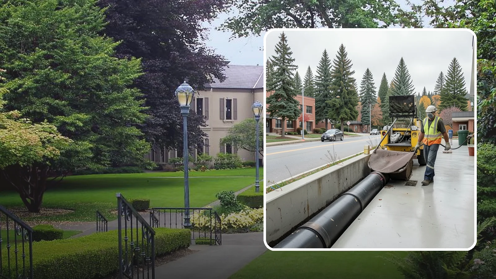 Storm Drain Cleaning in Woodinville, King County, WA - Storm drain line cleaning that clears pipes and conveyances to maintain full stormwater flow capacity.