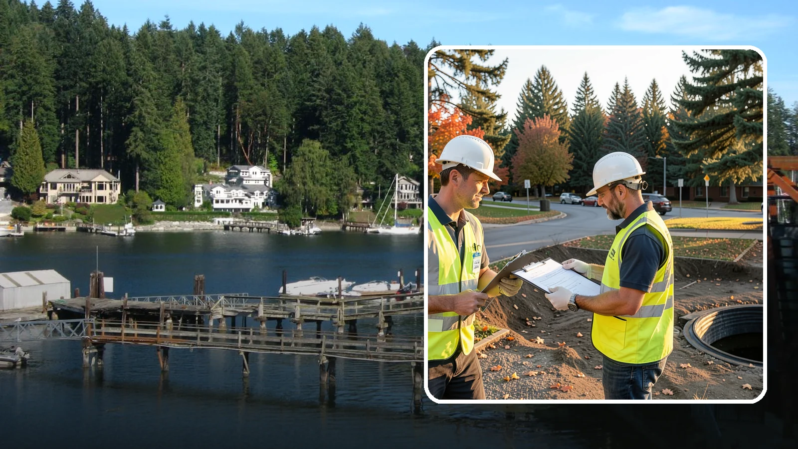 Storm Drain Inspections in Gig Harbor, Pierce County, WA - CCTV storm drain inspections that assess pipe condition and prioritize maintenance and capital investment.