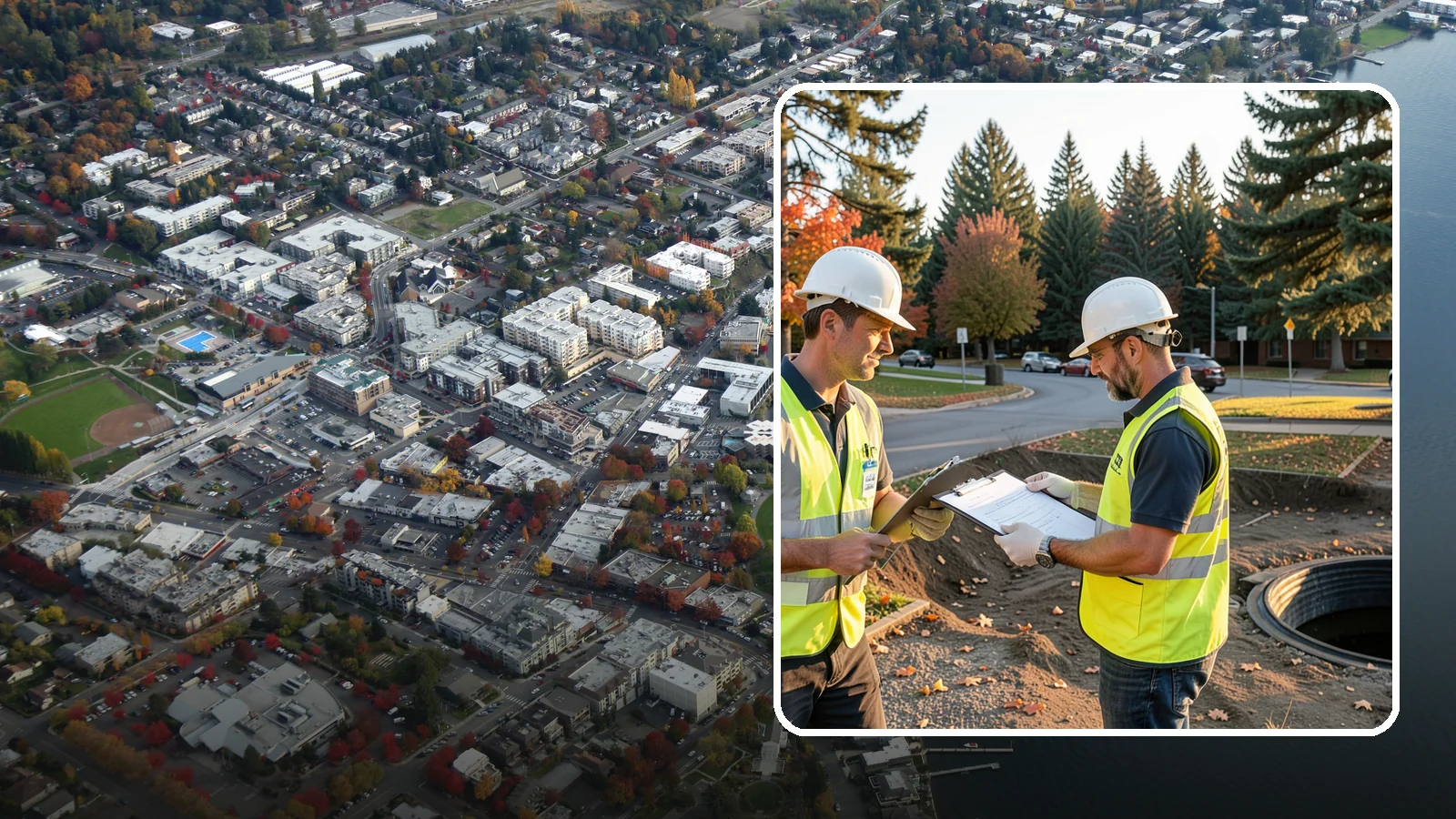 Storm Drain Inspections in Kirkland, King County, WA - CCTV storm drain inspections that assess pipe condition and prioritize maintenance and capital investment.