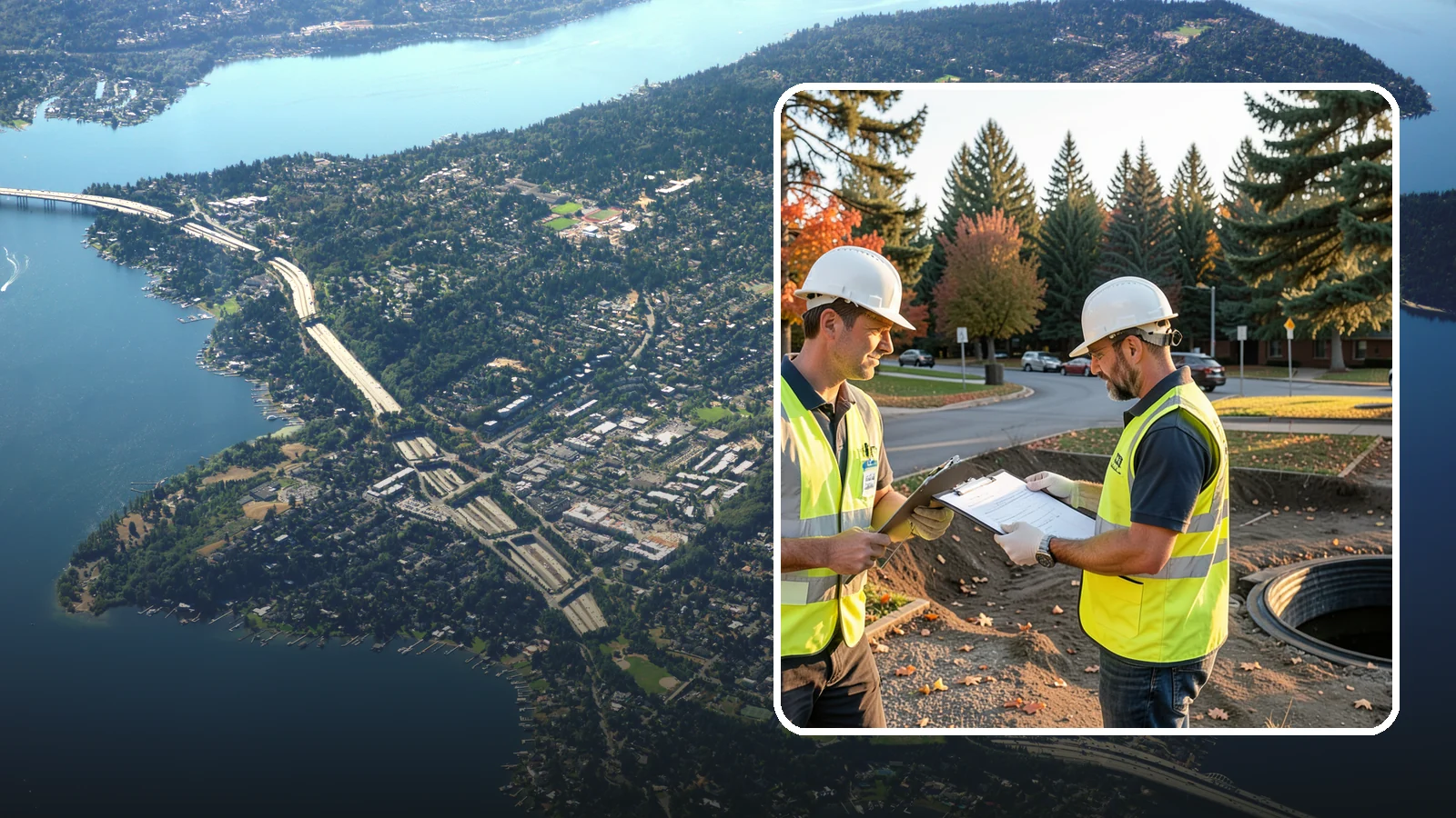 Storm Drain Inspections in Mercer Island, King County, WA - CCTV storm drain inspections that assess pipe condition and prioritize maintenance and capital investment.