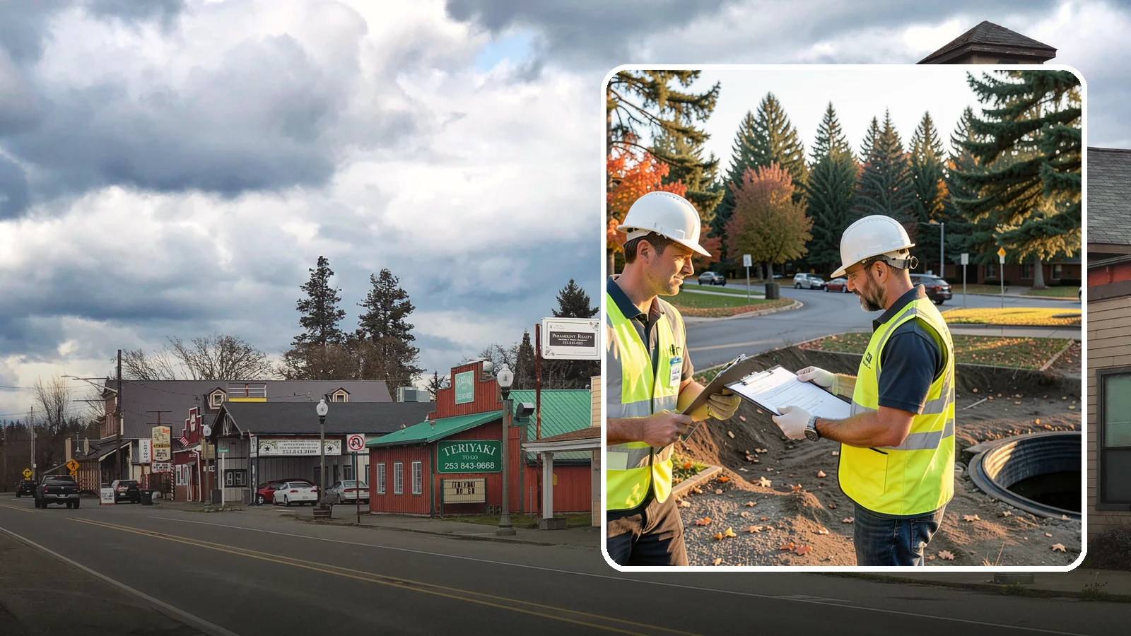 Storm Drain Inspections in Roy, Pierce County, WA - CCTV storm drain inspections that assess pipe condition and prioritize maintenance and capital investment.