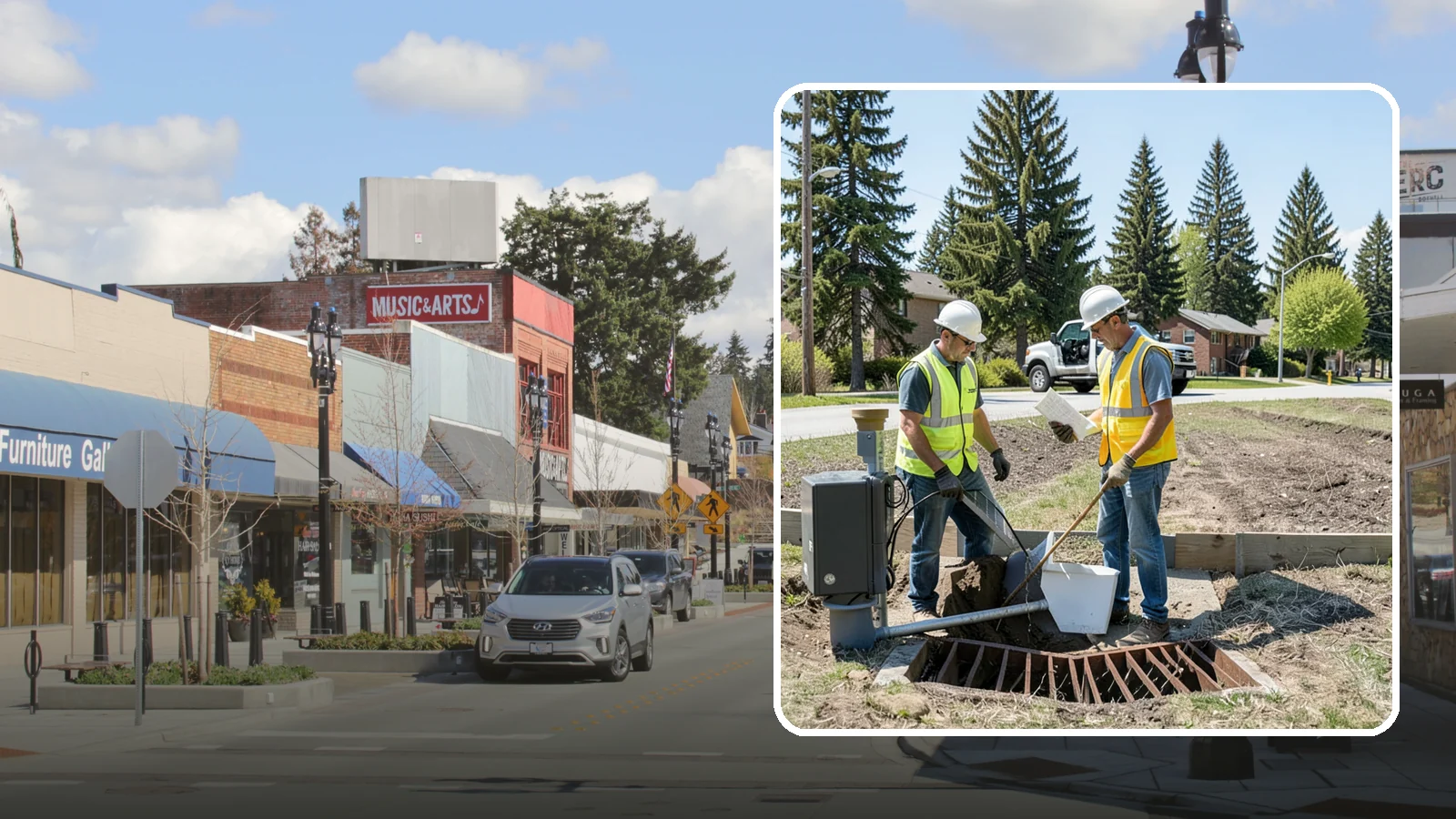 Stormwater Facility Inspection in Bothell, King County, WA - Program-level inspection of stormwater facilities against maintenance standards and permit thresholds.