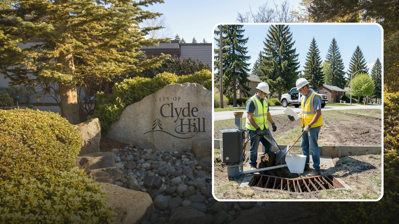 Stormwater Facility Inspection in Clyde Hill, King County, WA - Program-level inspection of stormwater facilities against maintenance standards and permit thresholds.