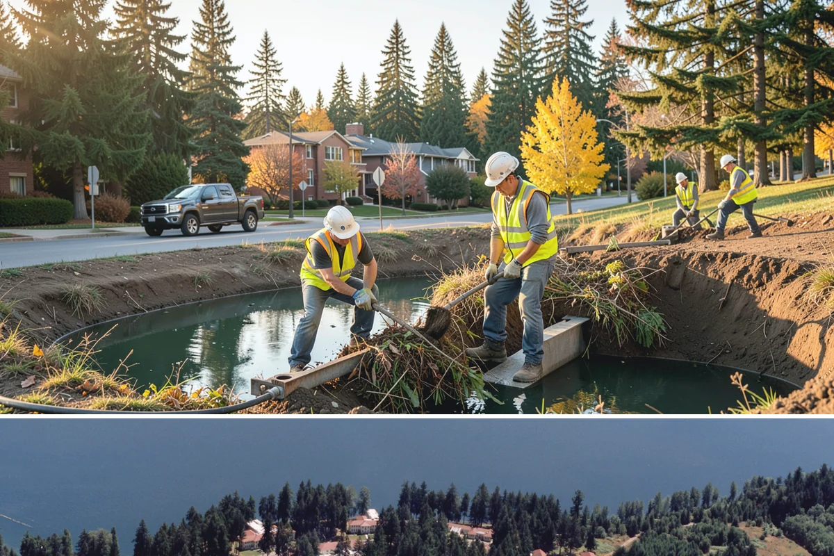 Stormwater Facility Inspection in Lakewood, Pierce County, WA - Inspections run throughout the year, with pre-wet-season rounds in late summer prioritized to catch deficiencies before heavy...
