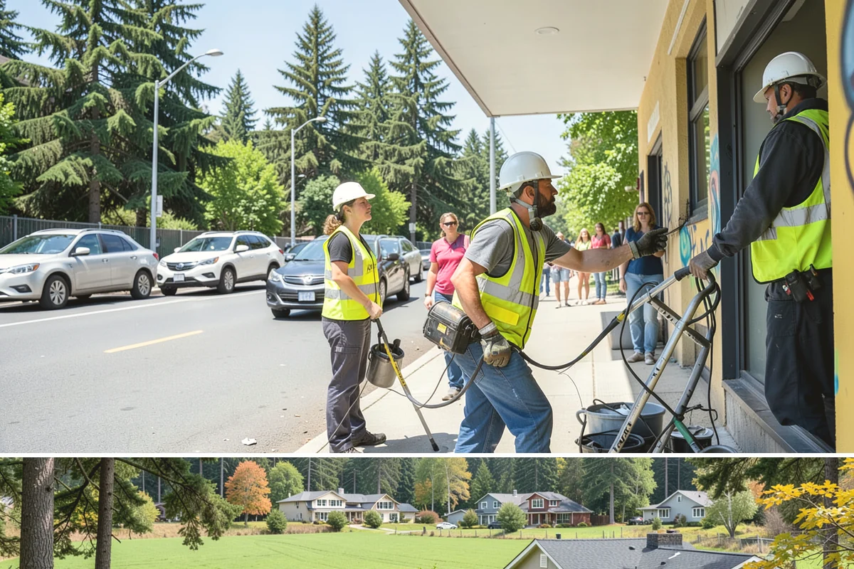Stormwater Facility Inspection in Lyman, Skagit County, WA - Inspections run throughout the year, with pre-wet-season rounds in late summer prioritized to catch deficiencies before heavy...