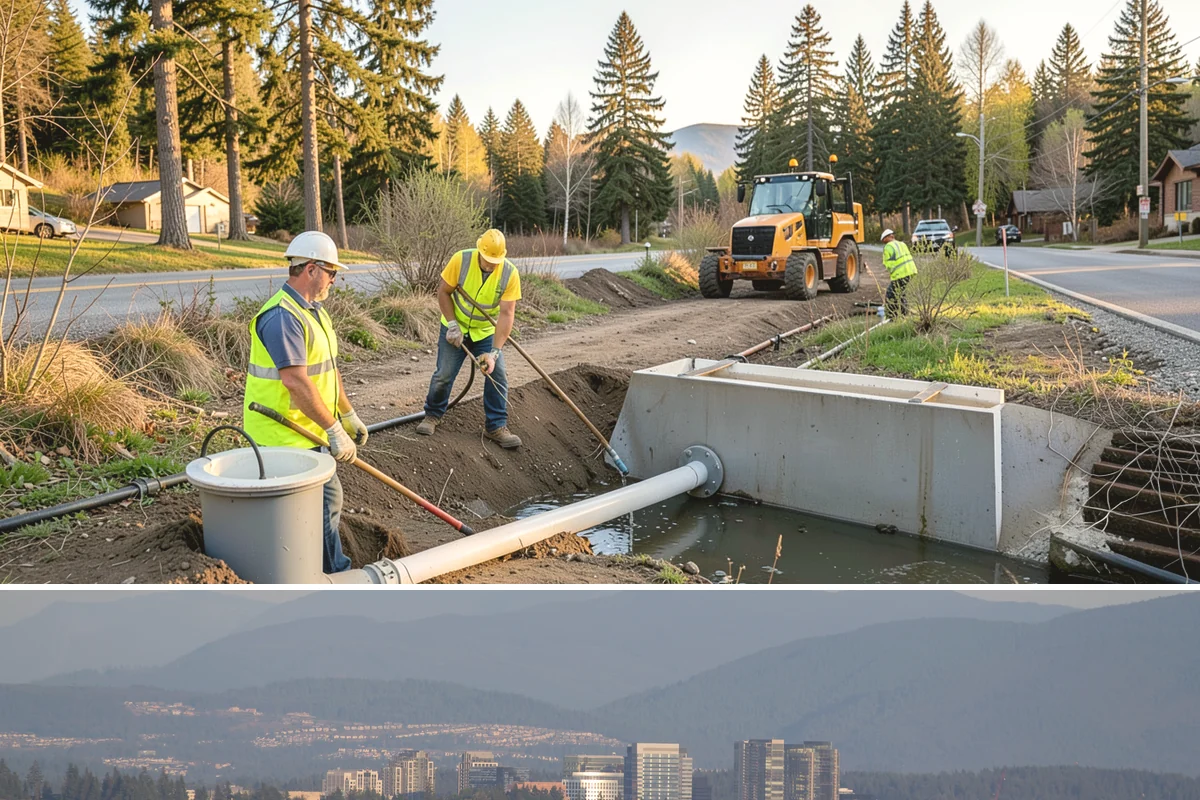 Stormwater Facility Inspection in Medina, King County, WA - Inspections run throughout the year, with pre-wet-season rounds in late summer prioritized to catch deficiencies before heavy...