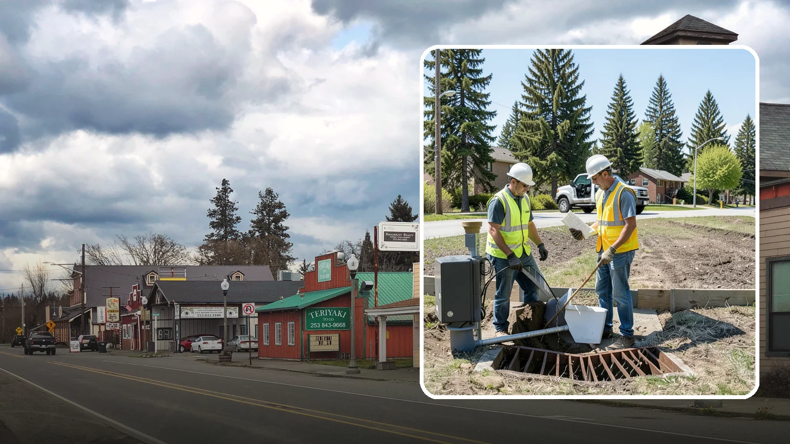 Stormwater Facility Inspection in Roy, Pierce County, WA - Program-level inspection of stormwater facilities against maintenance standards and permit thresholds.