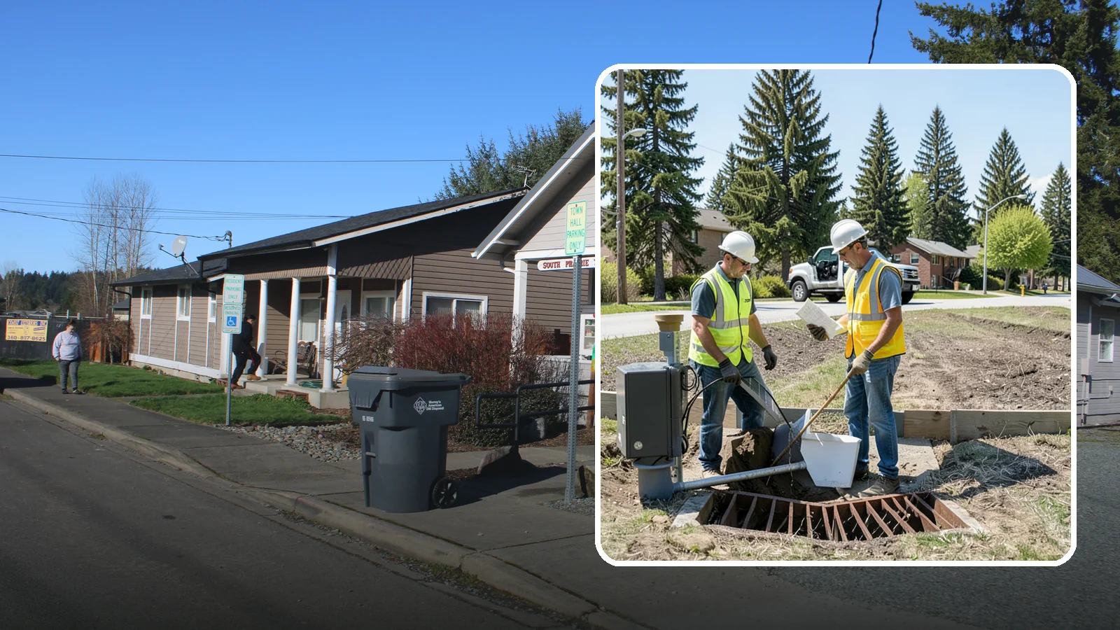 Stormwater Facility Inspection in South Prairie, Pierce County, WA - Program-level inspection of stormwater facilities against maintenance standards and permit thresholds.