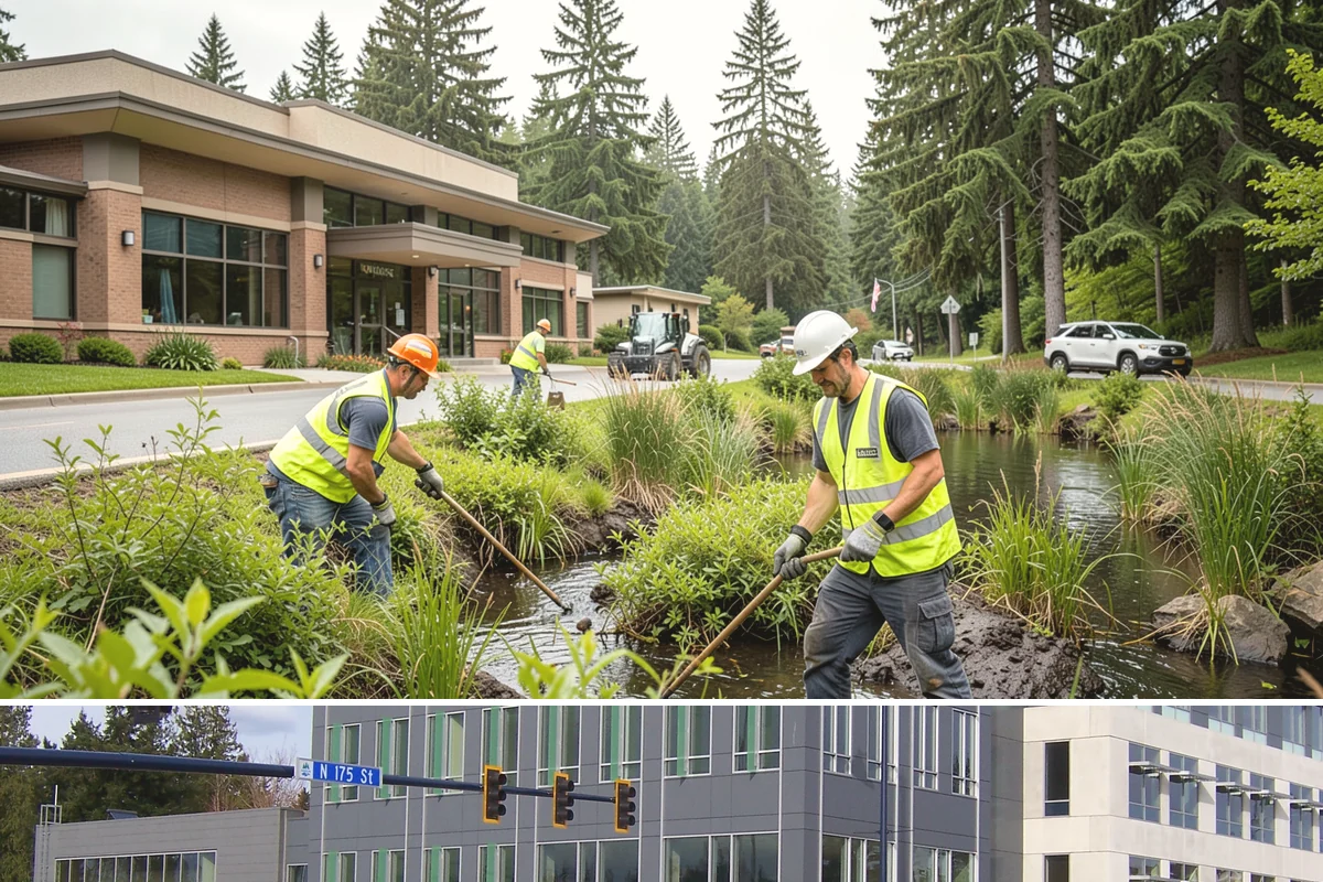 Stormwater Management in Shoreline, King County, WA - Stormwater services run year-round, intensifying with pre-season facility readiness in early fall and responsive maintenance...