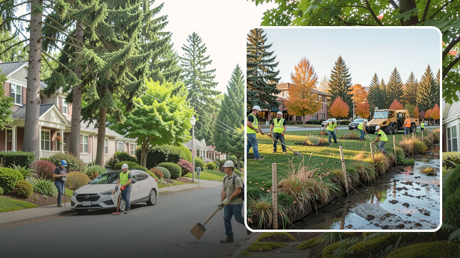 Stream Bank Restoration in Beaux Arts Village, King County, WA - Stabilization and revegetation of eroding stream banks using bioengineering methods.
