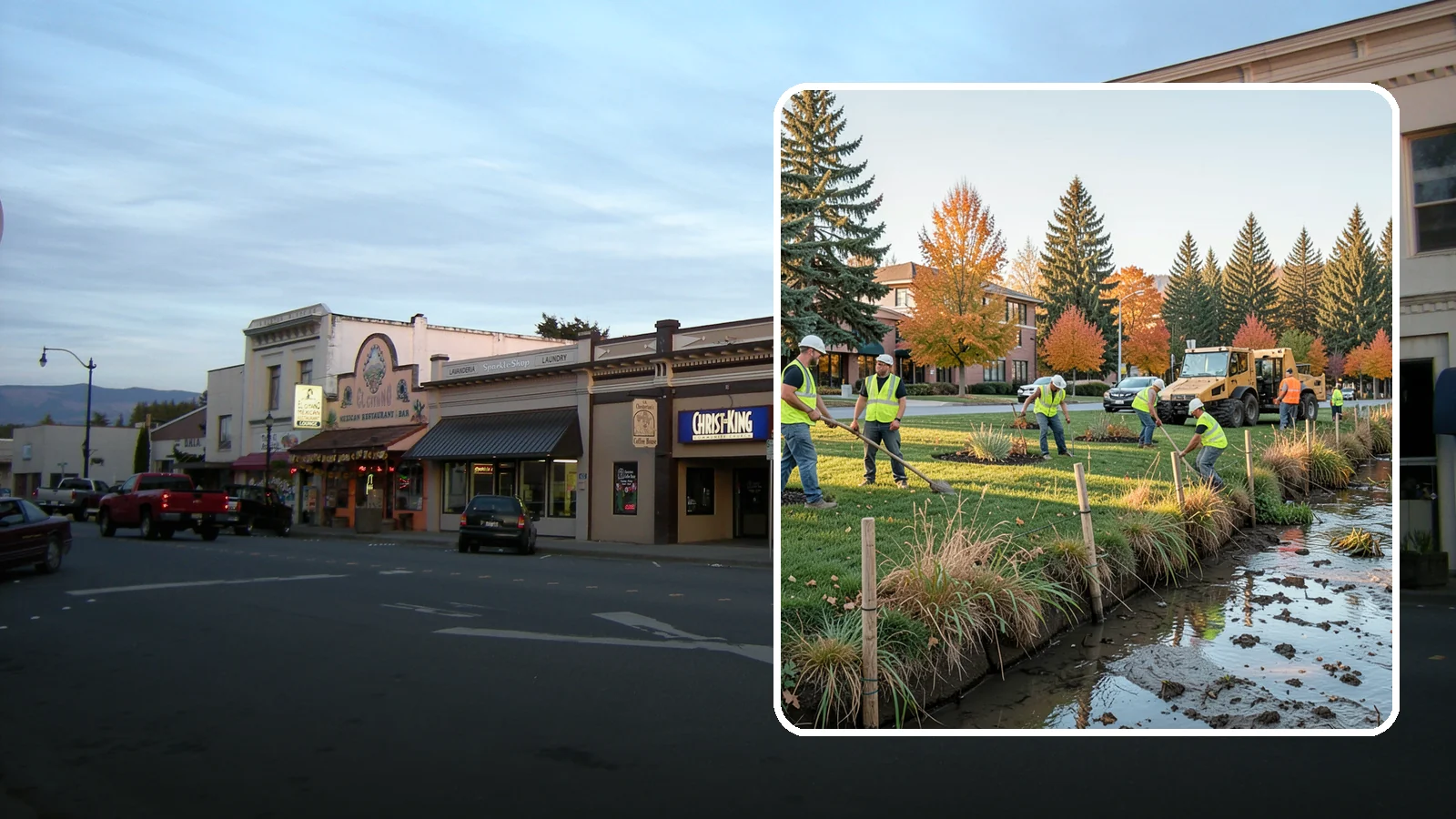 Stream Bank Restoration in Burlington, Skagit County, WA - Stabilization and revegetation of eroding stream banks using bioengineering methods.