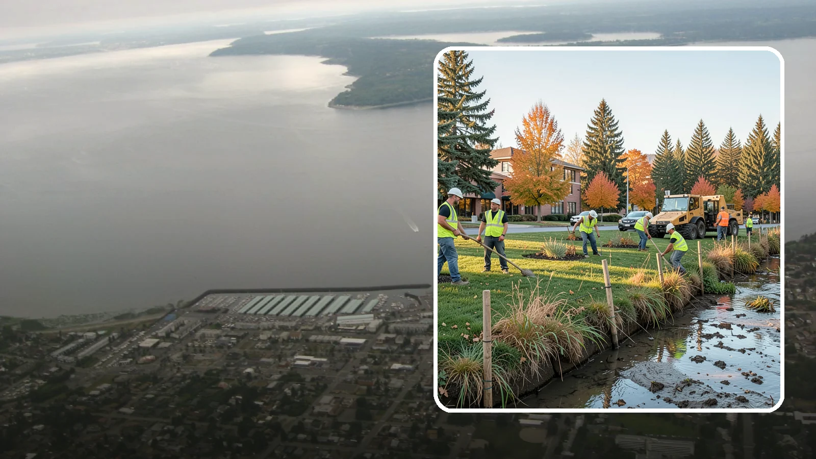 Stream Bank Restoration in Des Moines, King County, WA - Stabilization and revegetation of eroding stream banks using bioengineering methods.