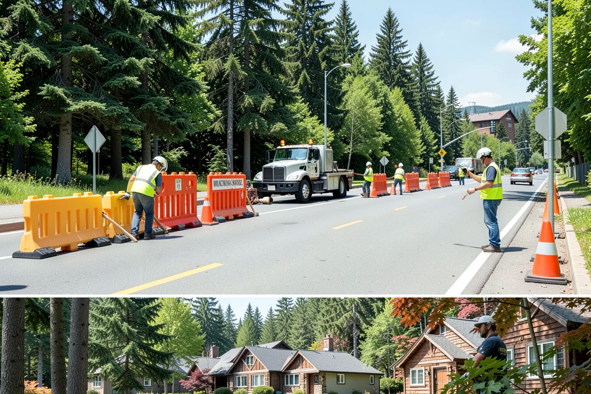 Stream Bank Restoration in Edgewood, Pierce County, WA - In-water and bank work is confined to the WDFW fish window, typically summer, when flows are low and salmon impacts are minimized.