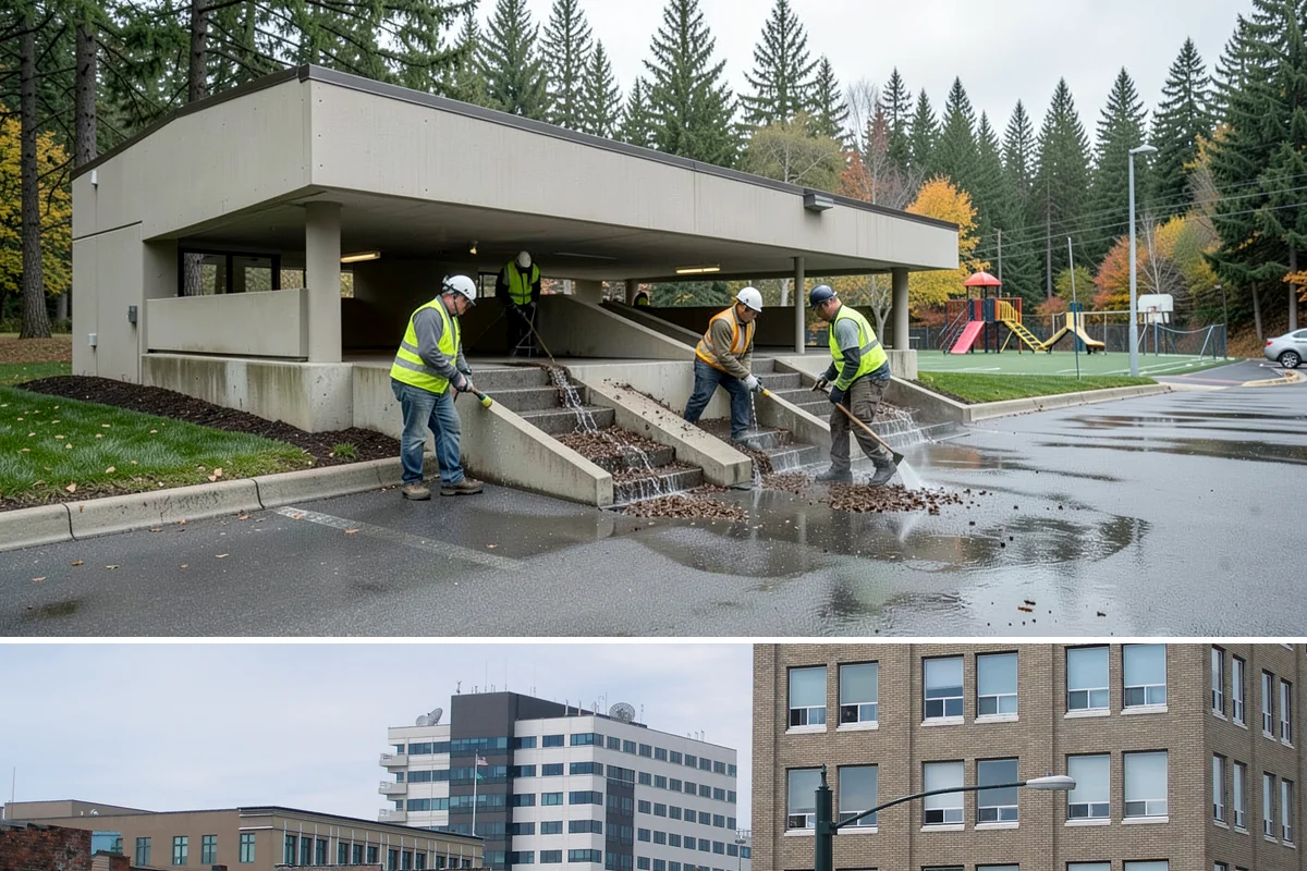 Stream Bank Restoration in Everett, Snohomish County, WA - In-water and bank work is confined to the WDFW fish window, typically summer, when flows are low and salmon impacts are minimized.