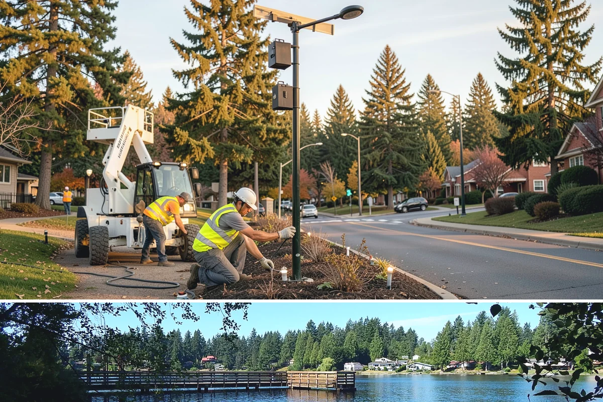 Stream Bank Restoration in Federal Way, King County, WA - In-water and bank work is confined to the WDFW fish window, typically summer, when flows are low and salmon impacts are minimized.