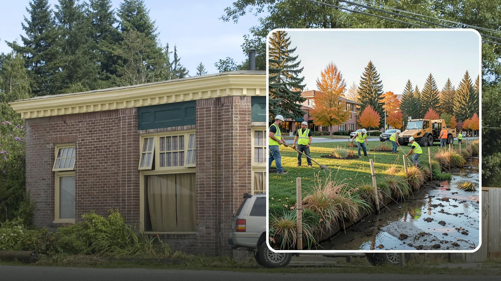 Stream Bank Restoration in Hamilton, Skagit County, WA - Stabilization and revegetation of eroding stream banks using bioengineering methods.