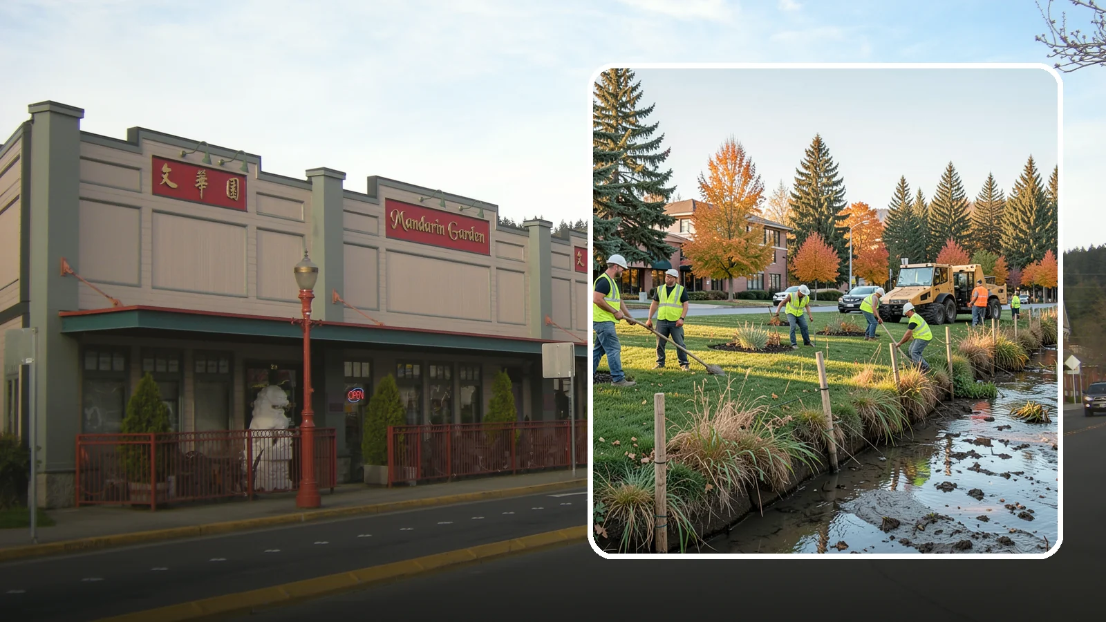 Stream Bank Restoration in Issaquah, King County, WA - Stabilization and revegetation of eroding stream banks using bioengineering methods.