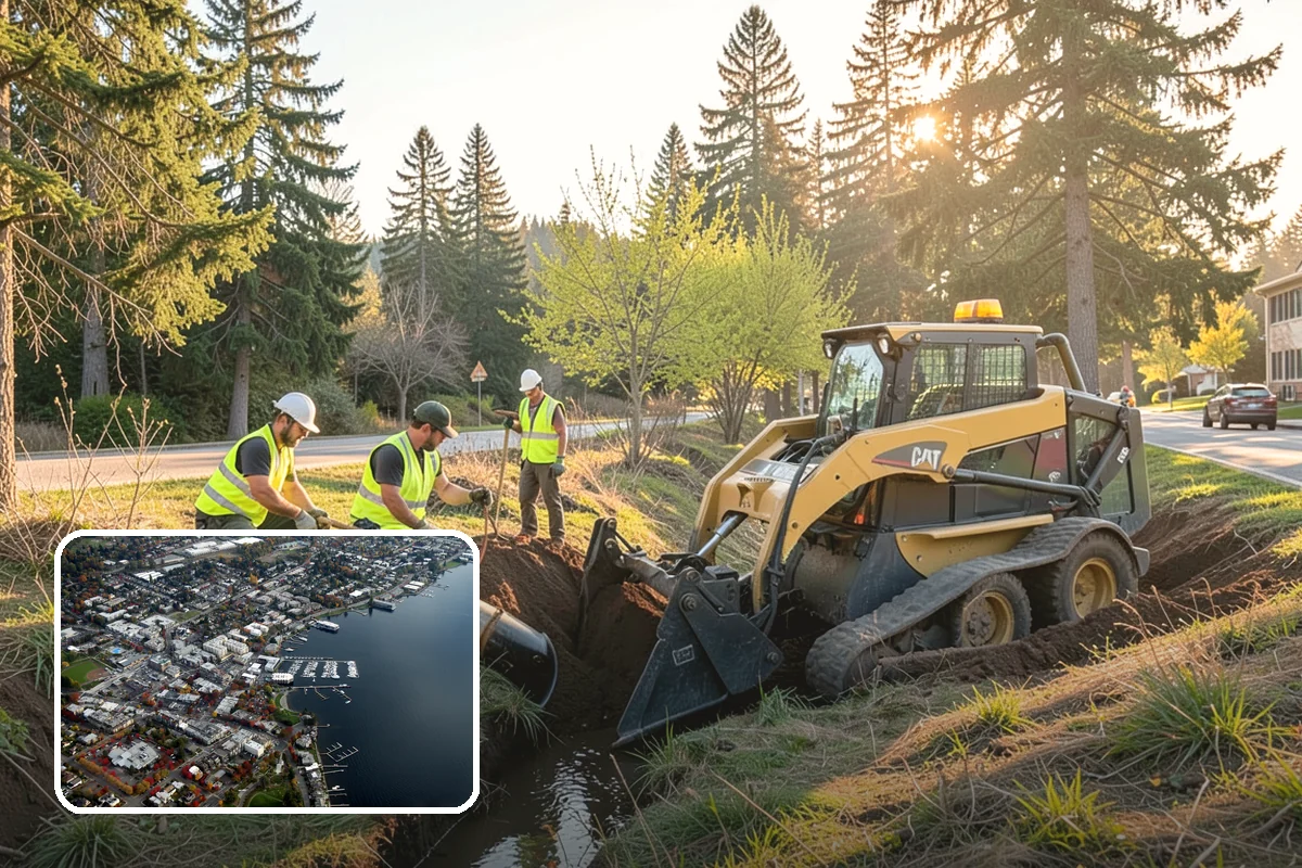 Stream Bank Restoration in Kirkland, King County, WA - Bioengineered stabilization that supports habitat recovery