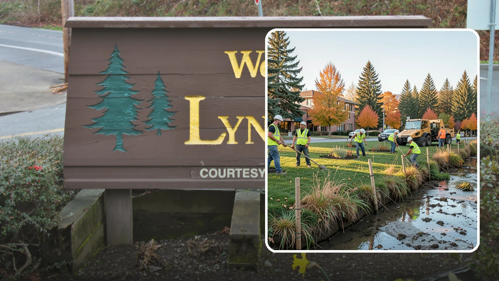 Stream Bank Restoration in Lynnwood, Snohomish County, WA - Stabilization and revegetation of eroding stream banks using bioengineering methods.