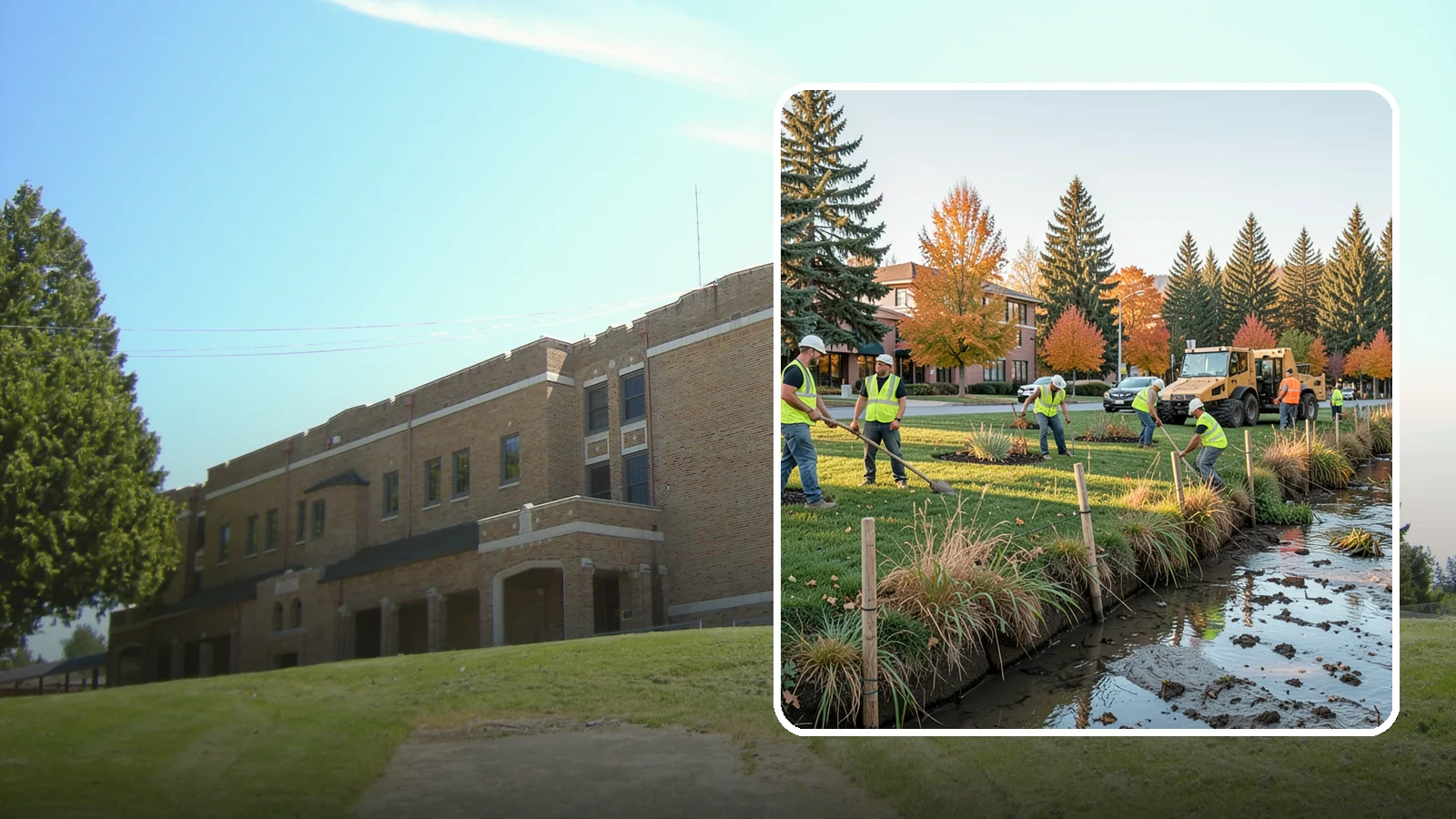 Stream Bank Restoration in Maple Valley, King County, WA - Stabilization and revegetation of eroding stream banks using bioengineering methods.