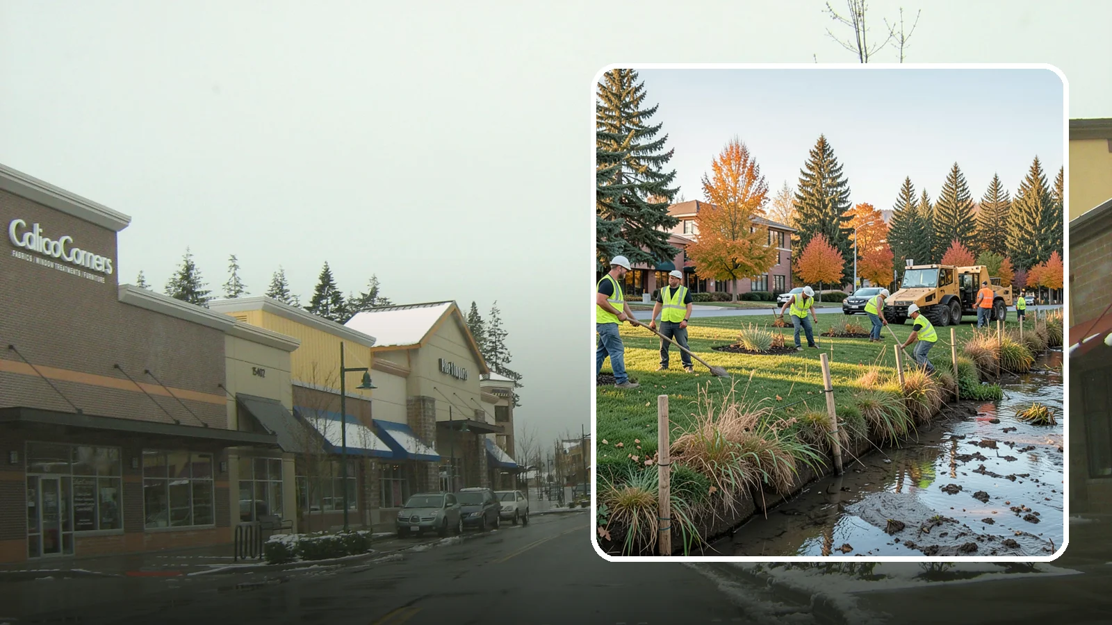 Stream Bank Restoration in Mill Creek, Snohomish County, WA - Stabilization and revegetation of eroding stream banks using bioengineering methods.