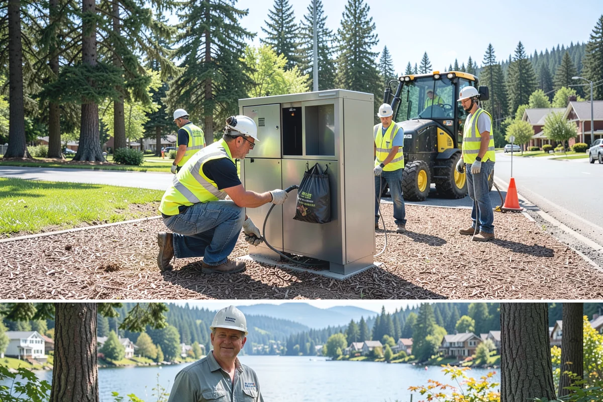 Stream Bank Restoration in Milton, King County, WA - In-water and bank work is confined to the WDFW fish window, typically summer, when flows are low and salmon impacts are minimized.