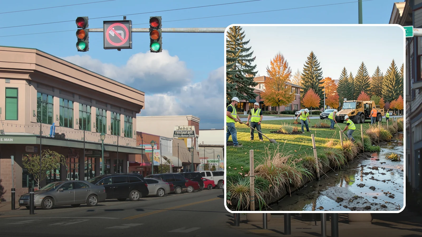 Stream Bank Restoration in Monroe, Snohomish County, WA - Stabilization and revegetation of eroding stream banks using bioengineering methods.