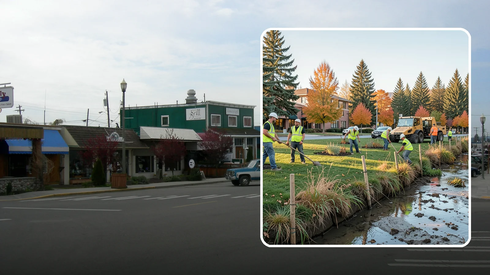 Stream Bank Restoration in Stanwood, Snohomish County, WA - Stabilization and revegetation of eroding stream banks using bioengineering methods.