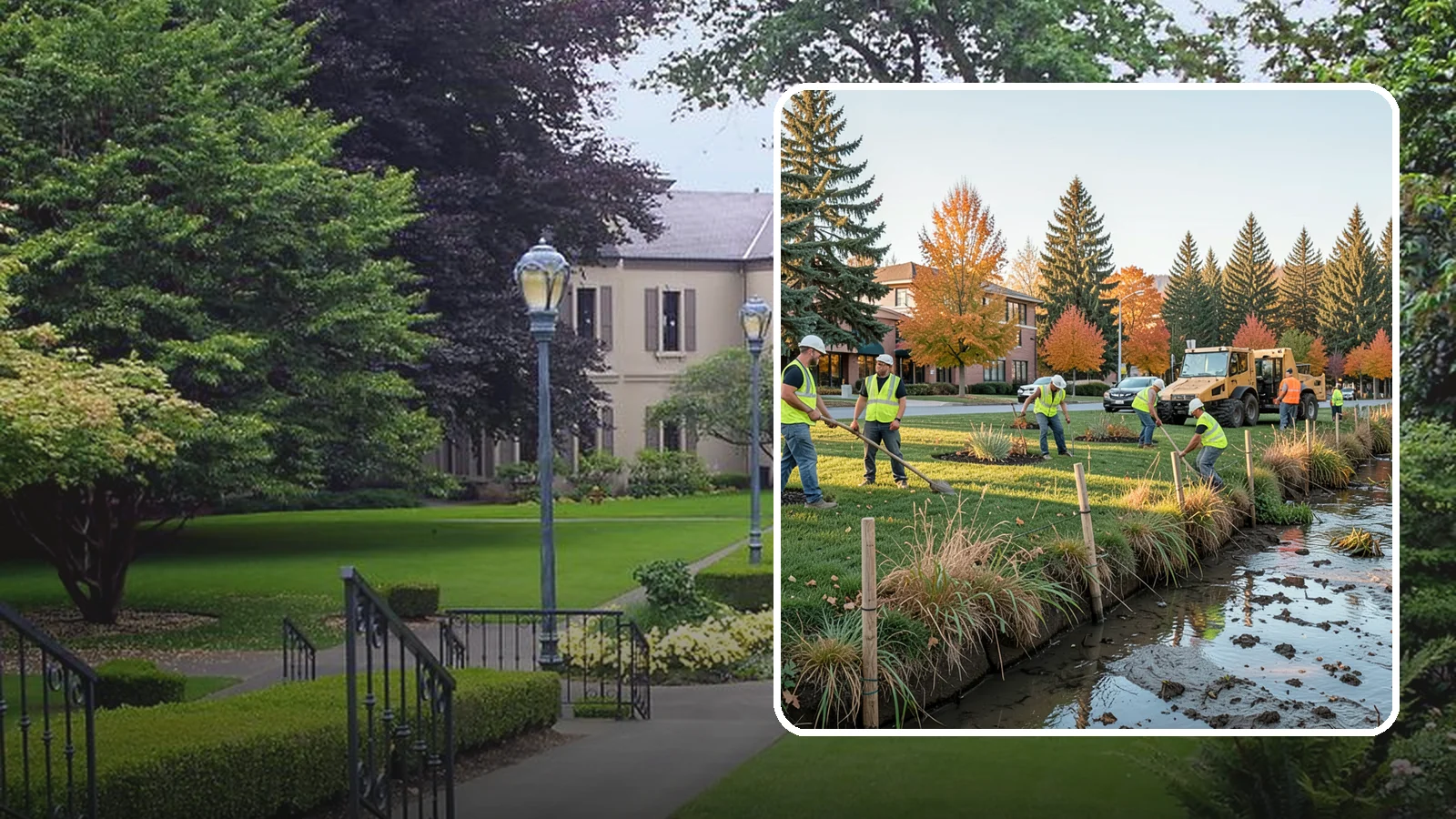 Stream Bank Restoration in Woodinville, King County, WA - Stabilization and revegetation of eroding stream banks using bioengineering methods.