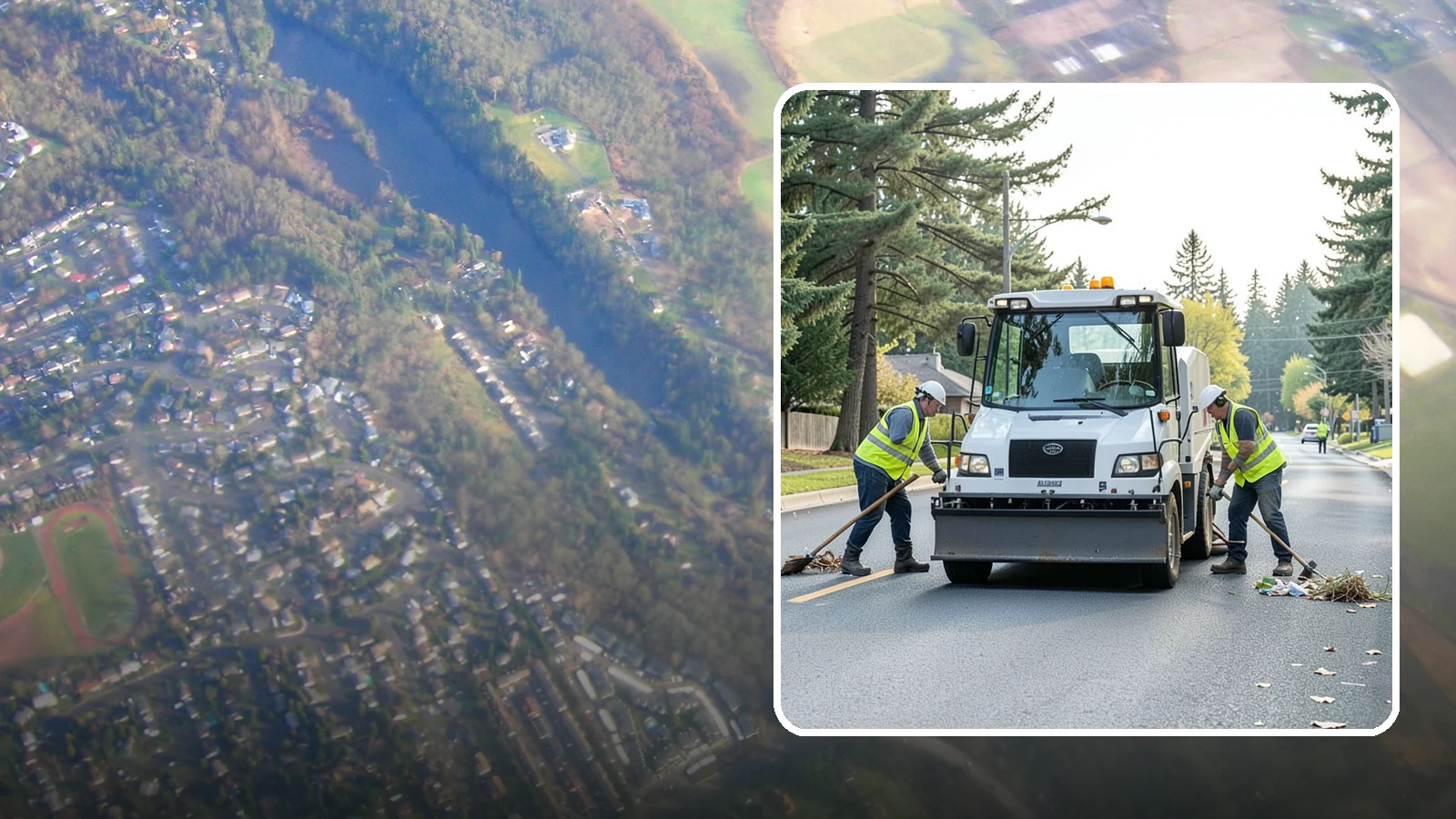 Street Litter Removal in Algona, King County, WA - Routine collection of litter from streets, gutters, and curb lines across defined municipal routes.