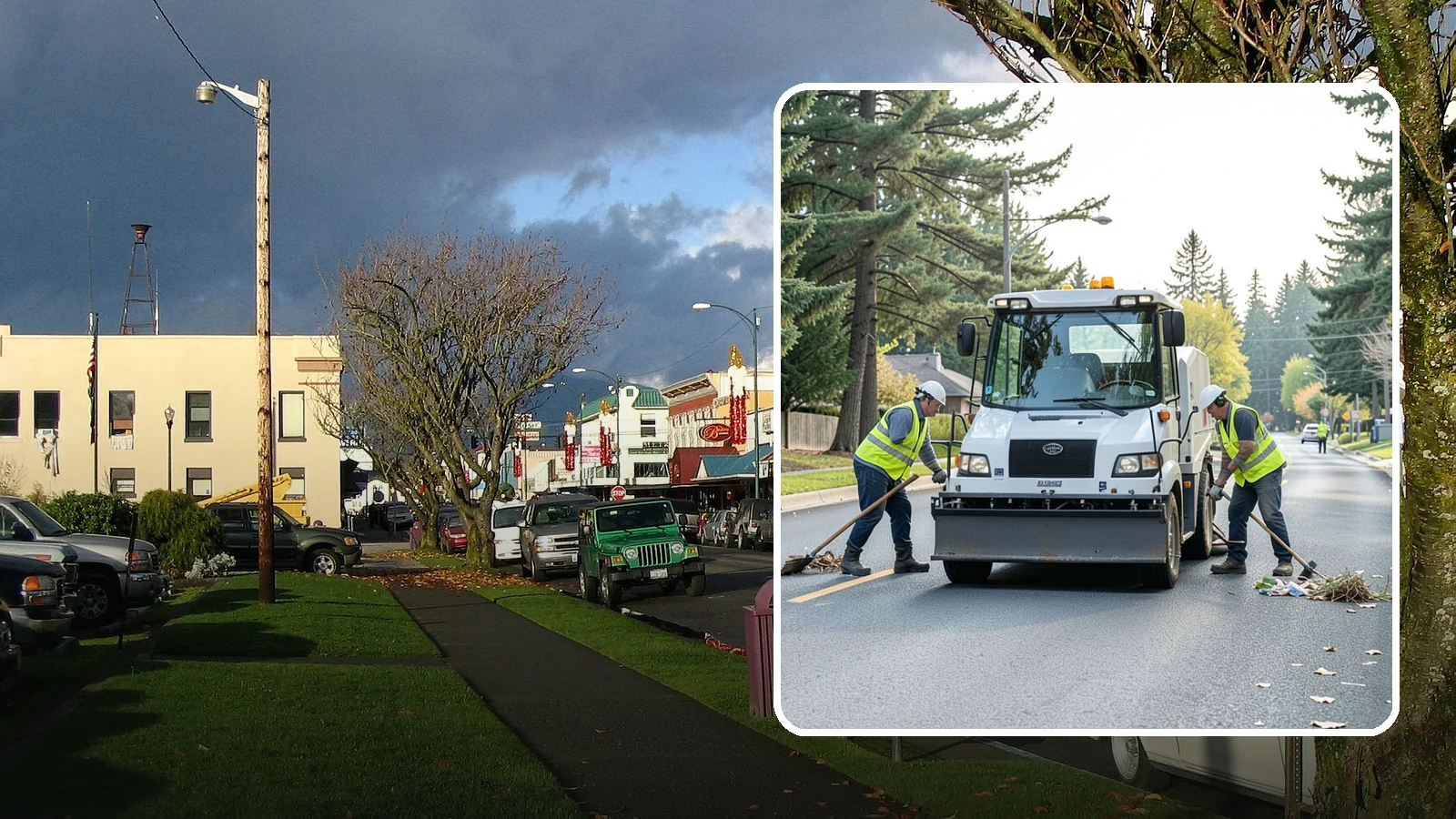 Street Litter Removal in Arlington, Snohomish County, WA - Routine collection of litter from streets, gutters, and curb lines across defined municipal routes.
