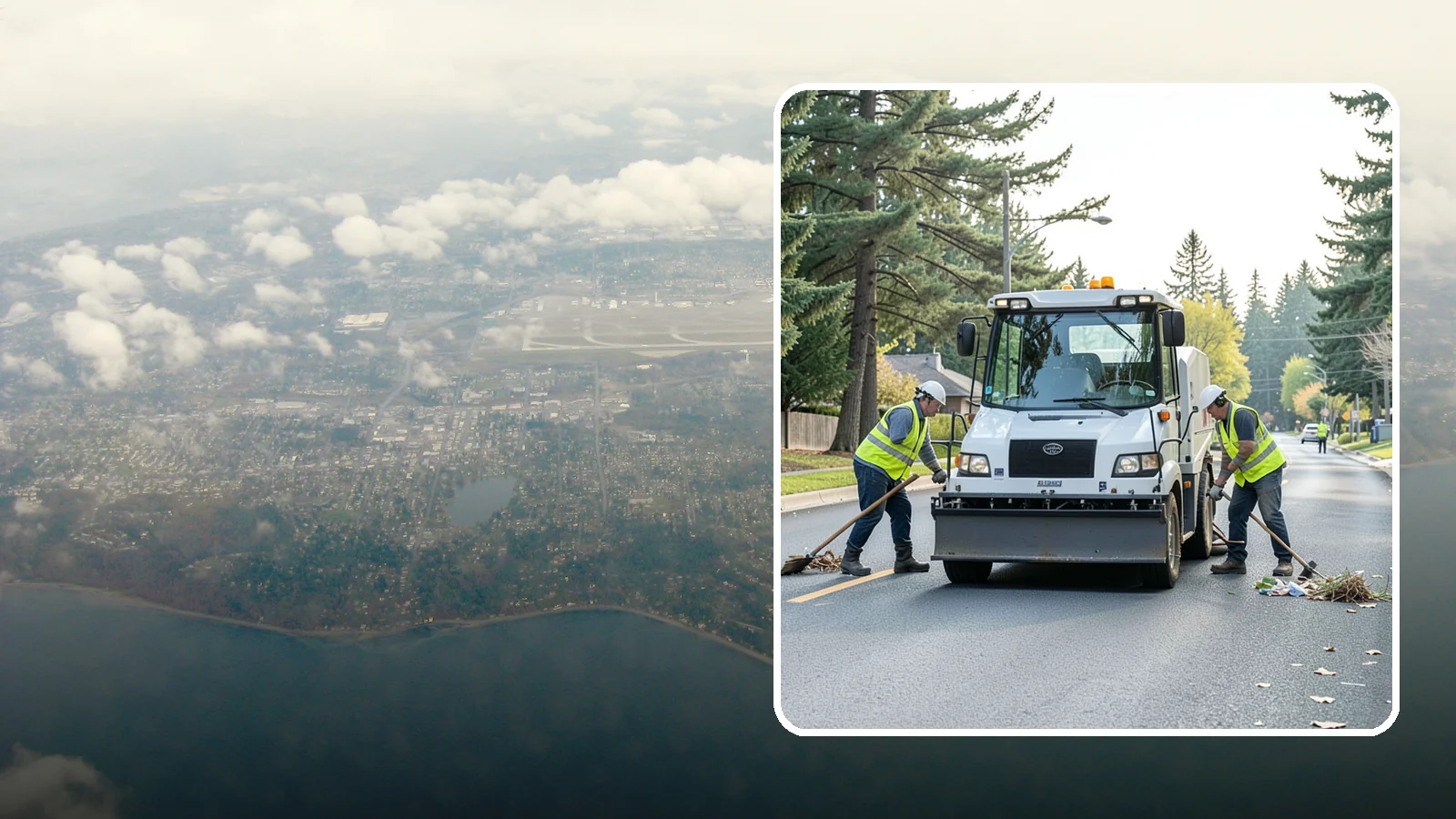 Street Litter Removal in Burien, King County, WA - Routine collection of litter from streets, gutters, and curb lines across defined municipal routes.