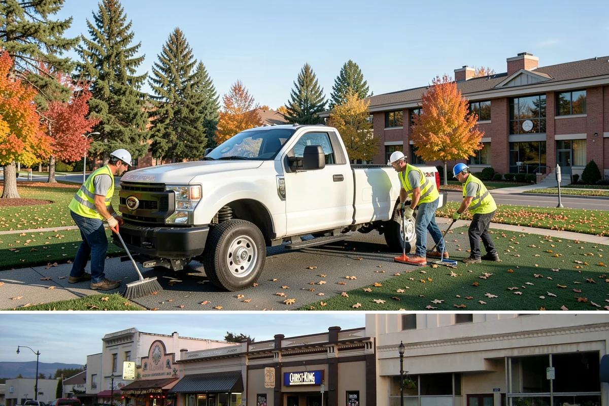Street Litter Removal in Burlington, Skagit County, WA - Service runs year-round, with added attention after fall leaf drop and following high-wind events that scatter debris.