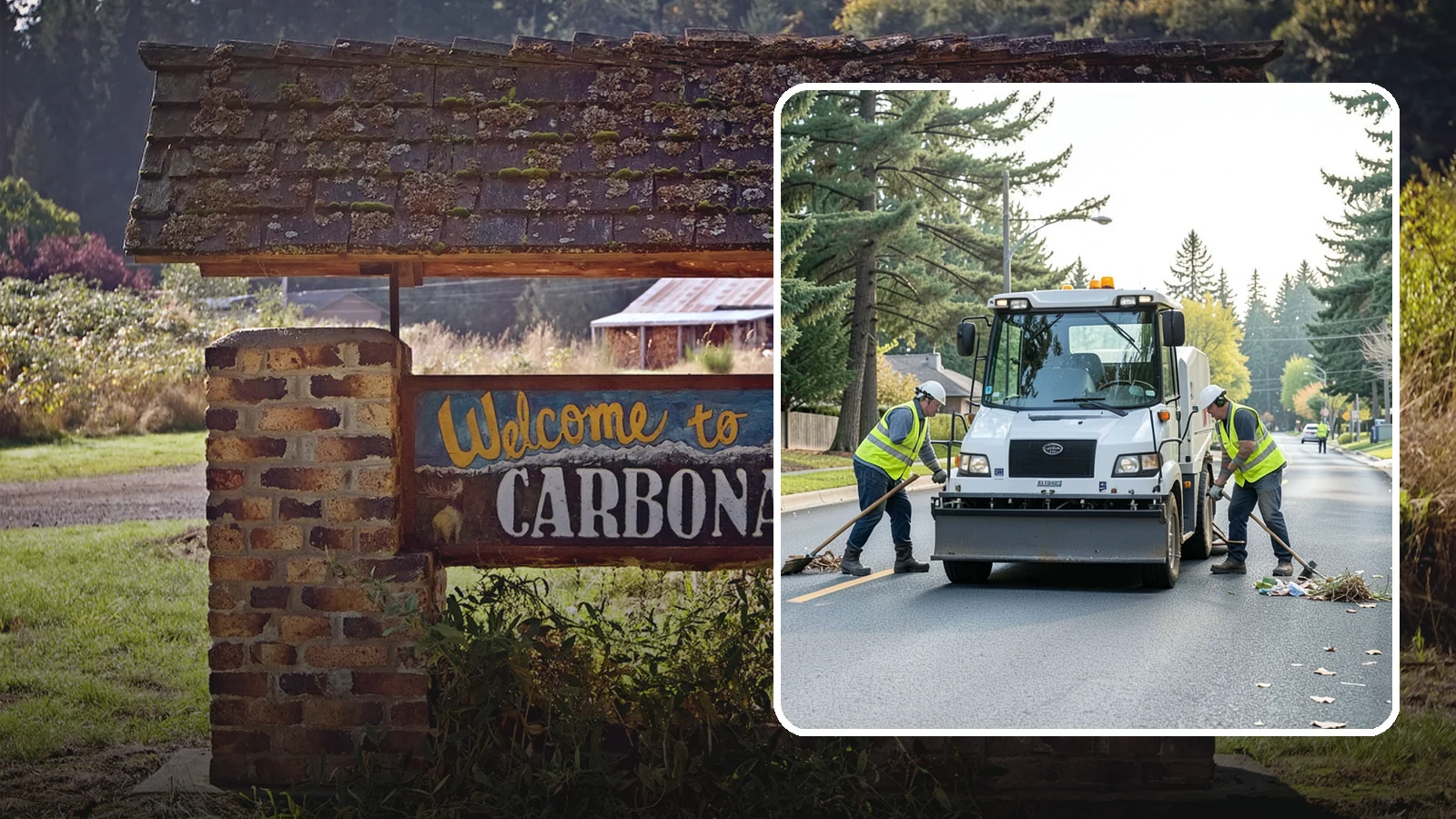 Street Litter Removal in Carbonado, Pierce County, WA - Routine collection of litter from streets, gutters, and curb lines across defined municipal routes.
