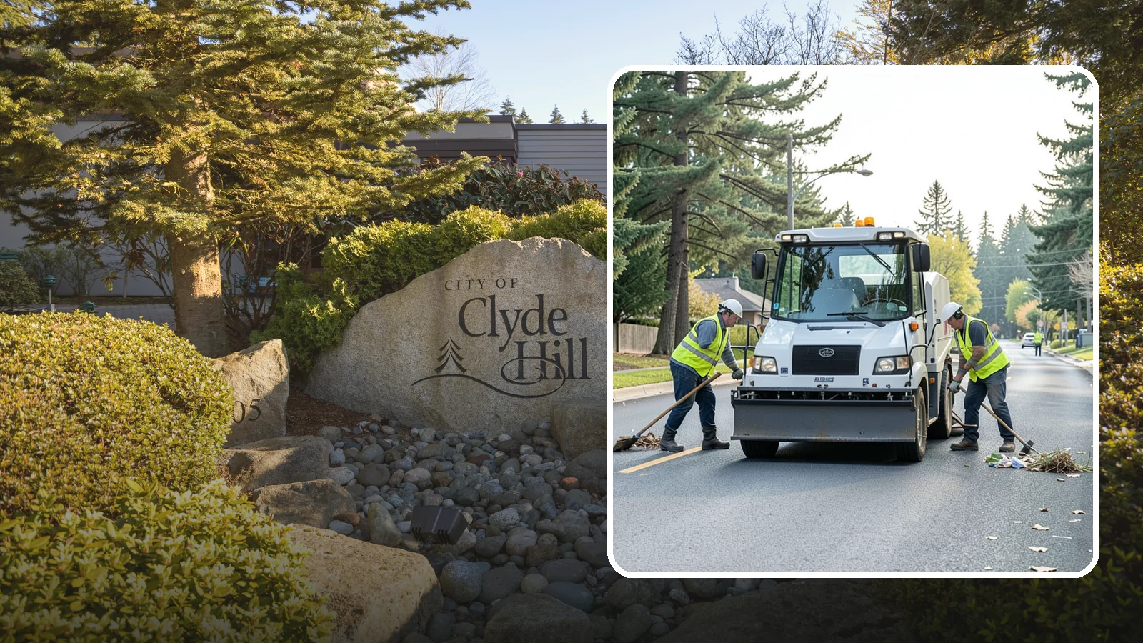 Street Litter Removal in Clyde Hill, King County, WA - Routine collection of litter from streets, gutters, and curb lines across defined municipal routes.