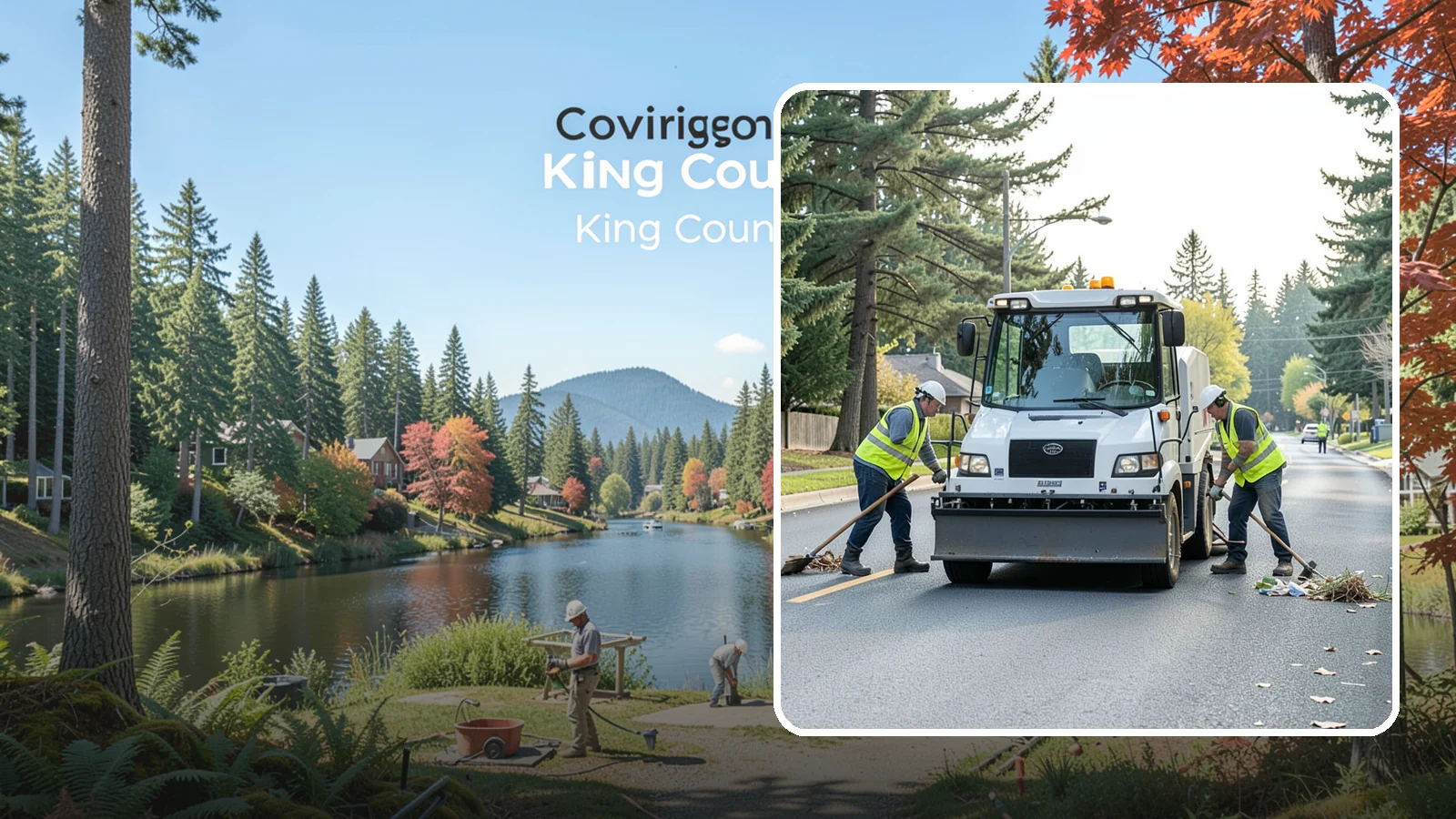Street Litter Removal in Covington, King County, WA - Routine collection of litter from streets, gutters, and curb lines across defined municipal routes.
