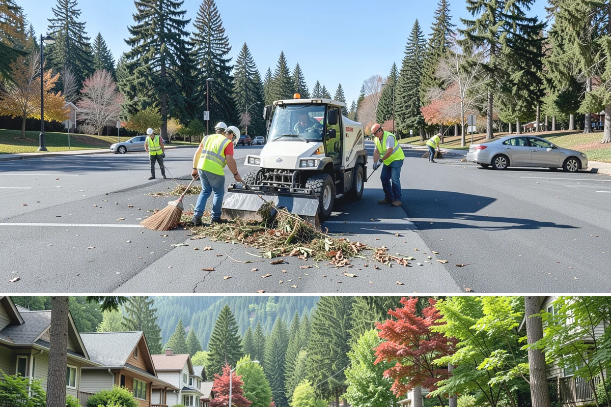 Street Litter Removal in Darrington, Snohomish County, WA - Service runs year-round, with added attention after fall leaf drop and following high-wind events that scatter debris.