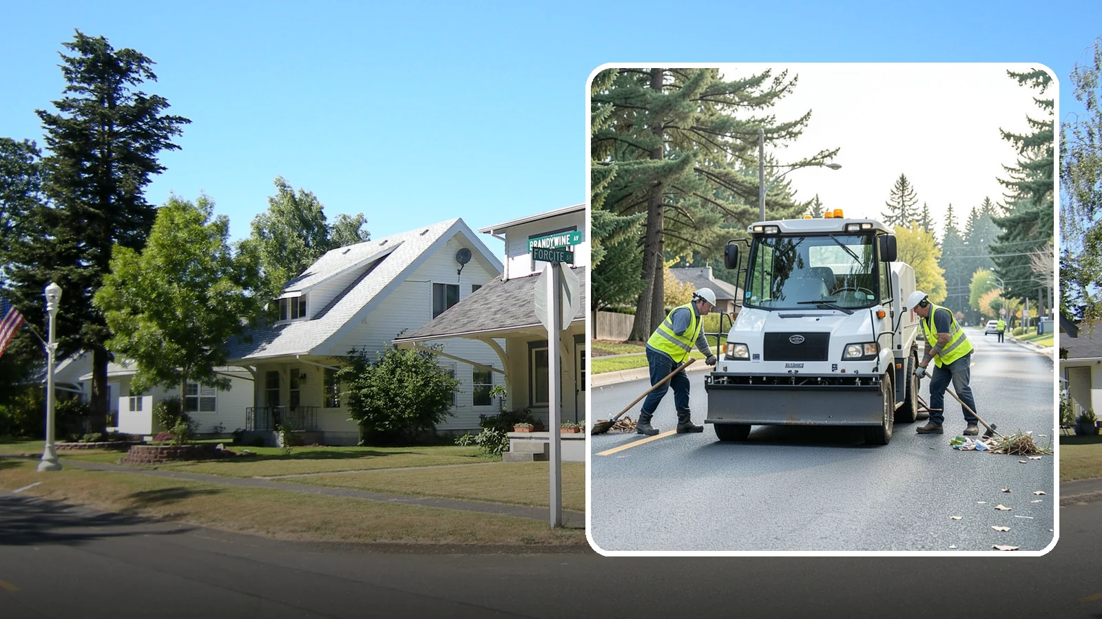 Street Litter Removal in DuPont, Pierce County, WA - Routine collection of litter from streets, gutters, and curb lines across defined municipal routes.
