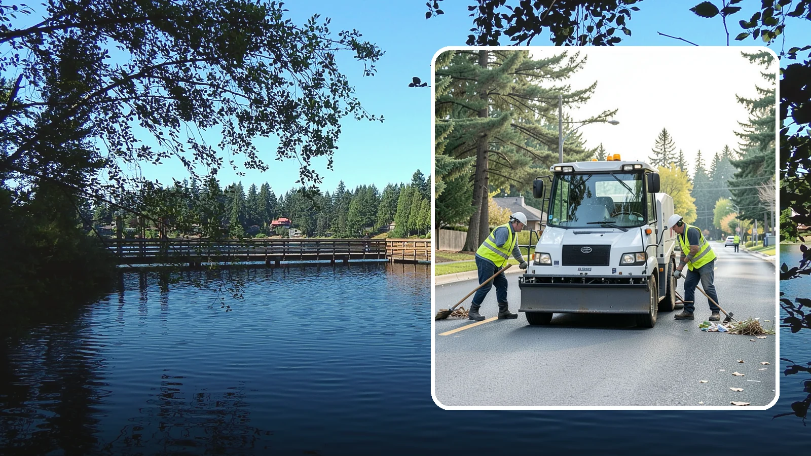 Street Litter Removal in Federal Way, King County, WA - Routine collection of litter from streets, gutters, and curb lines across defined municipal routes.