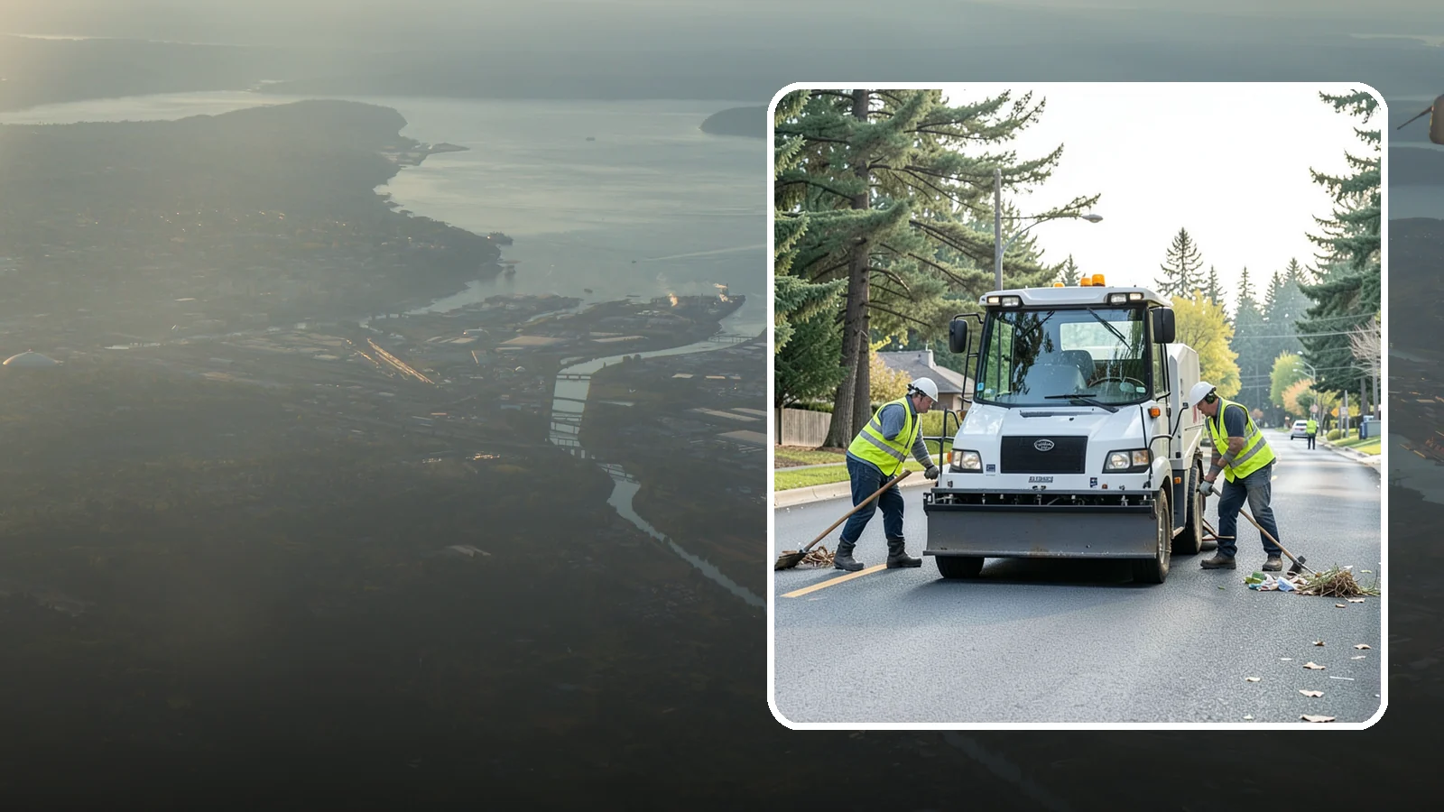 Street Litter Removal in Fife, Pierce County, WA - Routine collection of litter from streets, gutters, and curb lines across defined municipal routes.