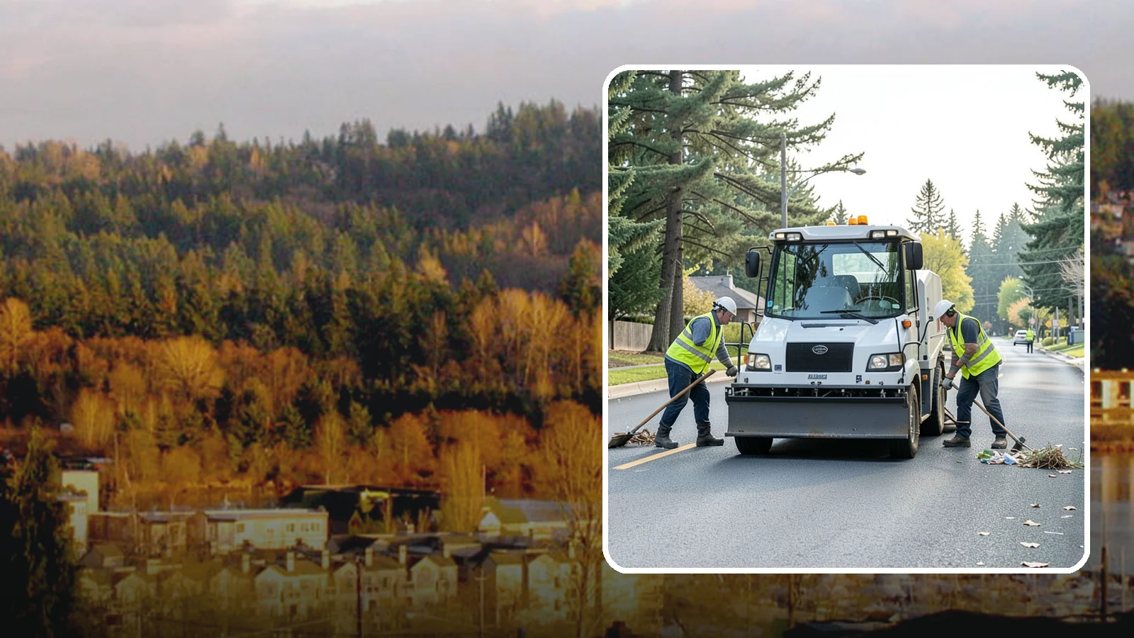 Street Litter Removal in Kenmore, King County, WA - Routine collection of litter from streets, gutters, and curb lines across defined municipal routes.