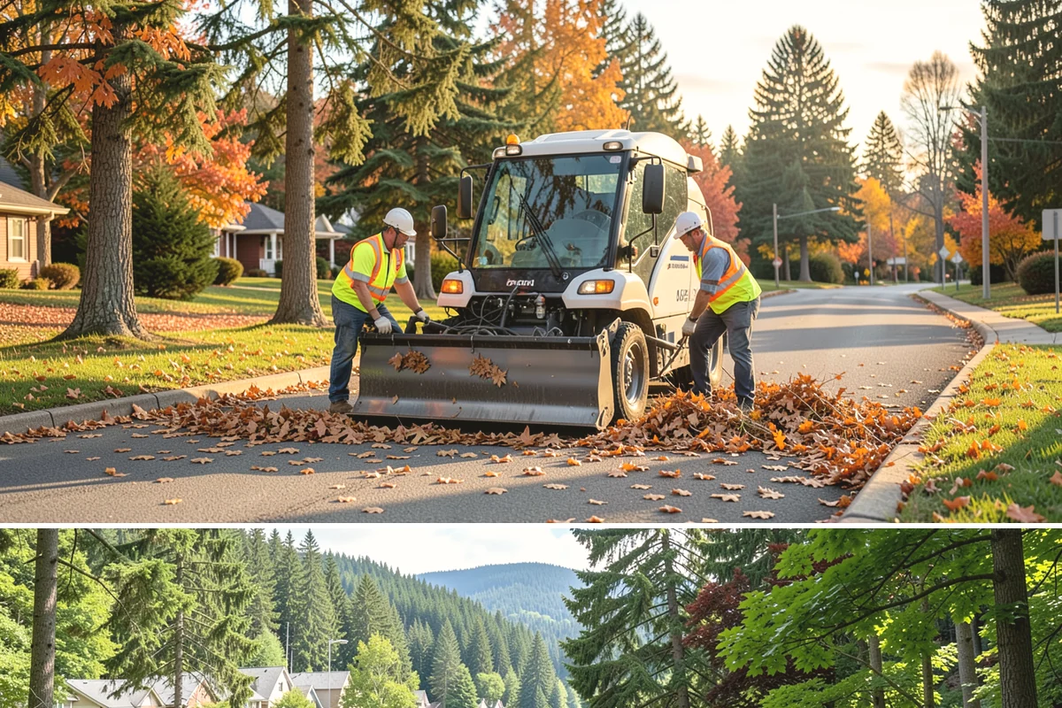 Street Litter Removal in Lake Forest Park, King County, WA - Service runs year-round, with added attention after fall leaf drop and following high-wind events that scatter debris.