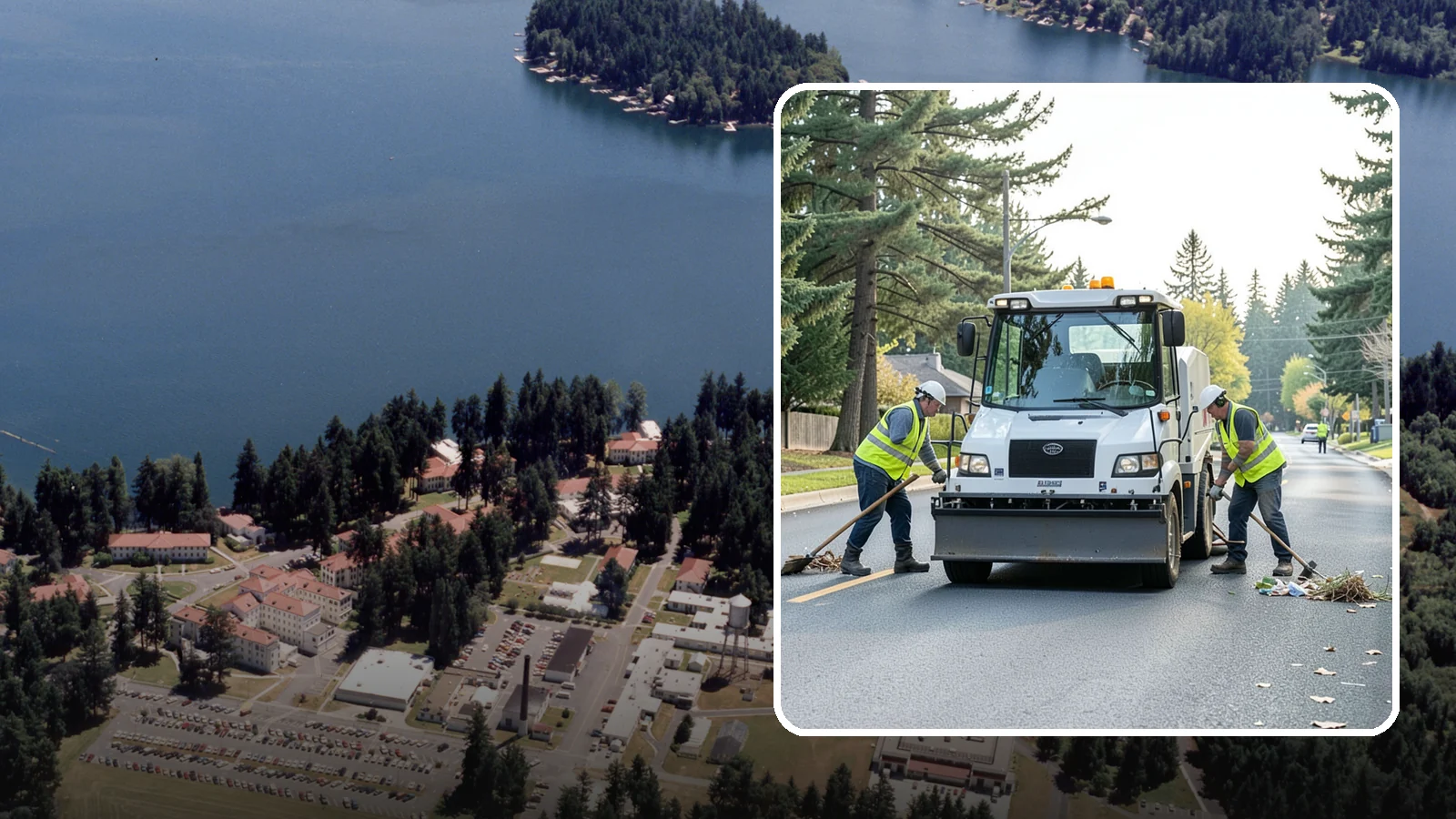 Street Litter Removal in Lakewood, Pierce County, WA - Routine collection of litter from streets, gutters, and curb lines across defined municipal routes.