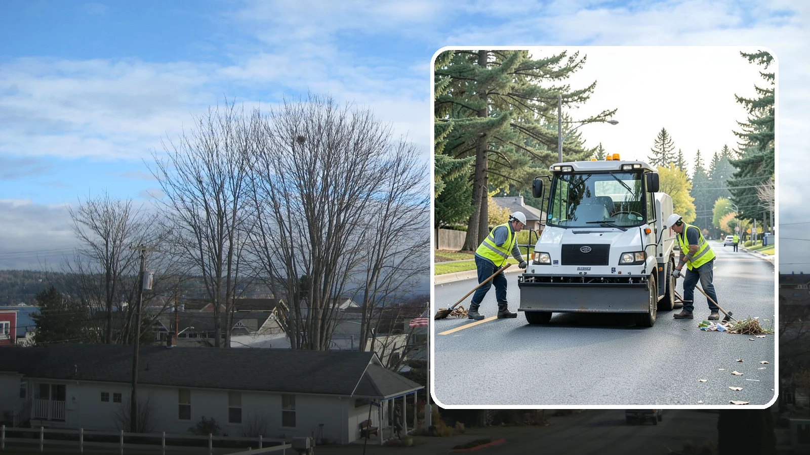 Street Litter Removal in Langley, Island County, WA - Routine collection of litter from streets, gutters, and curb lines across defined municipal routes.
