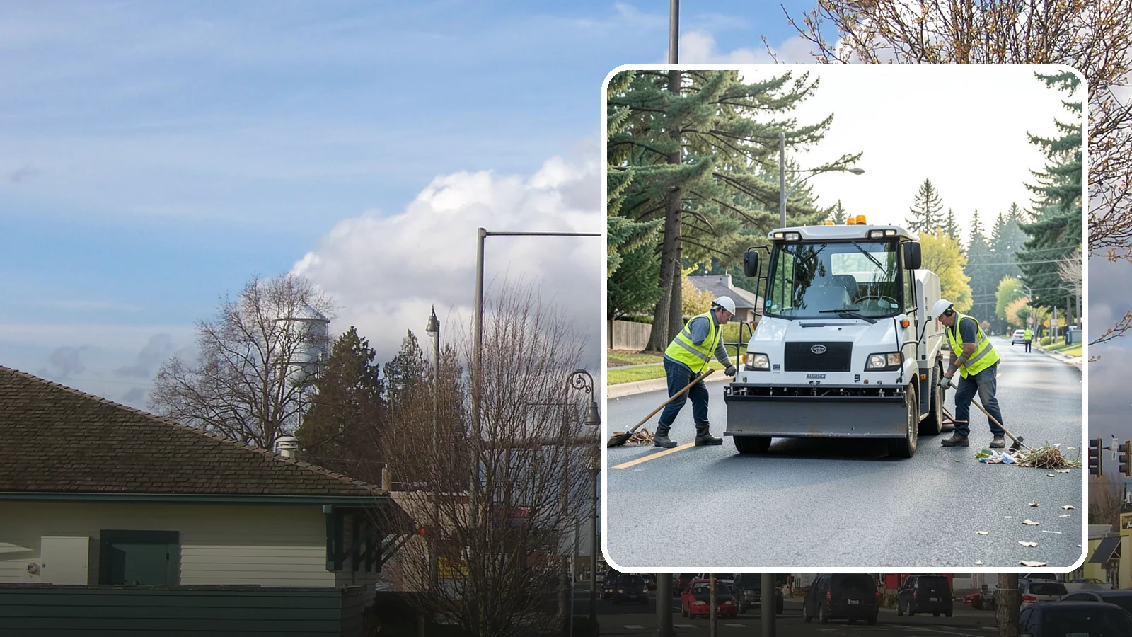 Street Litter Removal in Marysville, Snohomish County, WA - Routine collection of litter from streets, gutters, and curb lines across defined municipal routes.