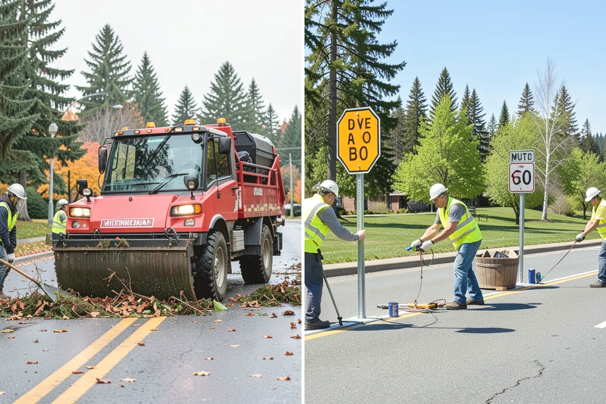 Street Litter Removal in Mercer Island, King County, WA - Define collection routes and service frequency with your staff