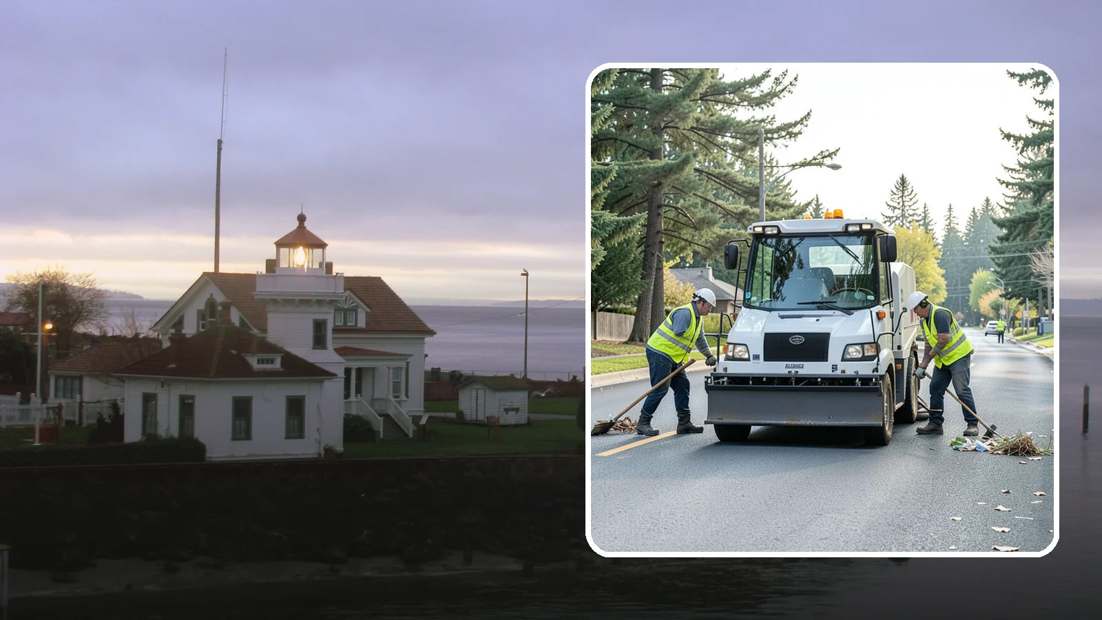 Street Litter Removal in Mukilteo, Snohomish County, WA - Routine collection of litter from streets, gutters, and curb lines across defined municipal routes.
