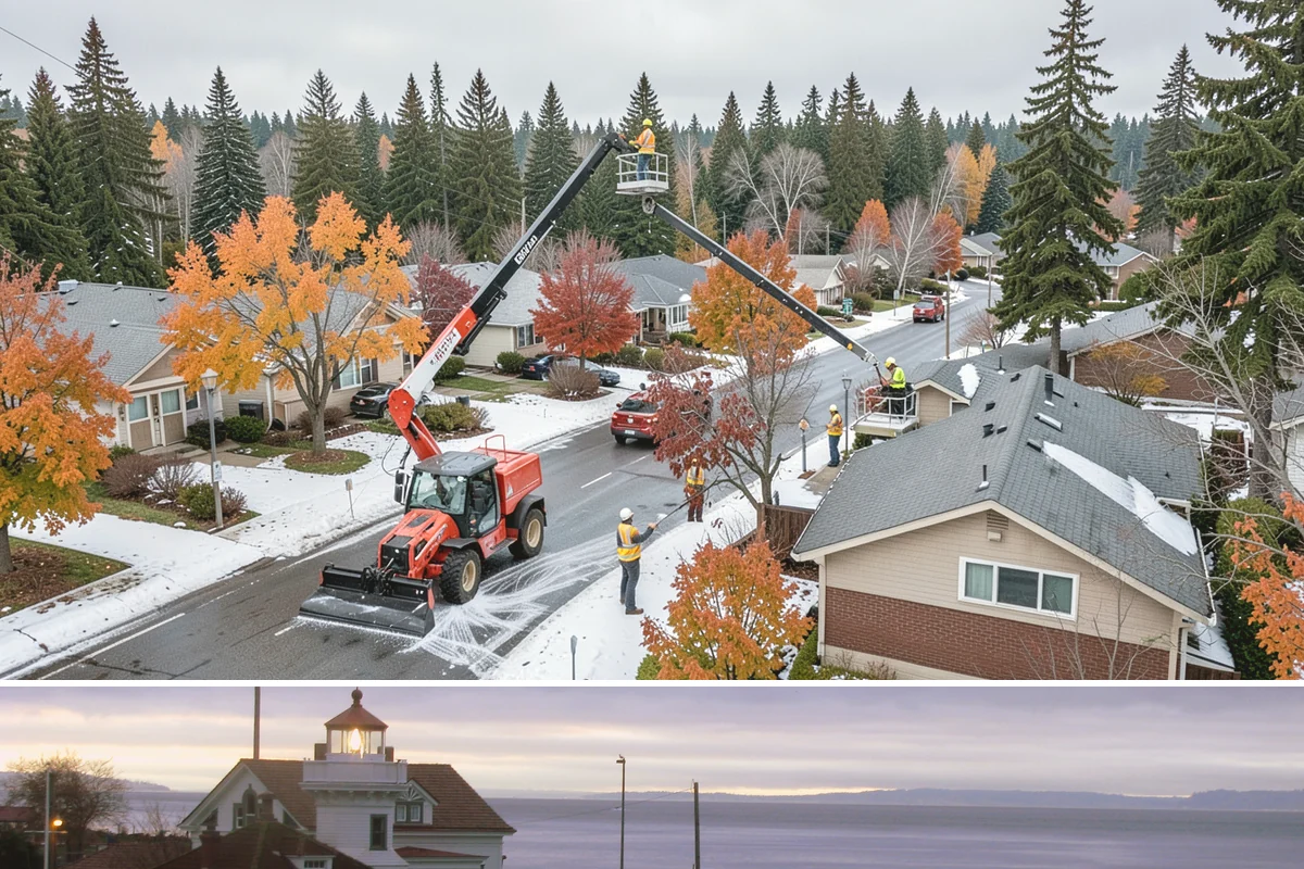 Street Litter Removal in Mukilteo, Snohomish County, WA - Service runs year-round, with added attention after fall leaf drop and following high-wind events that scatter debris.