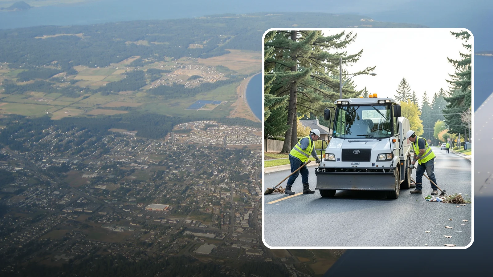 Street Litter Removal in Oak Harbor, Island County, WA - Routine collection of litter from streets, gutters, and curb lines across defined municipal routes.
