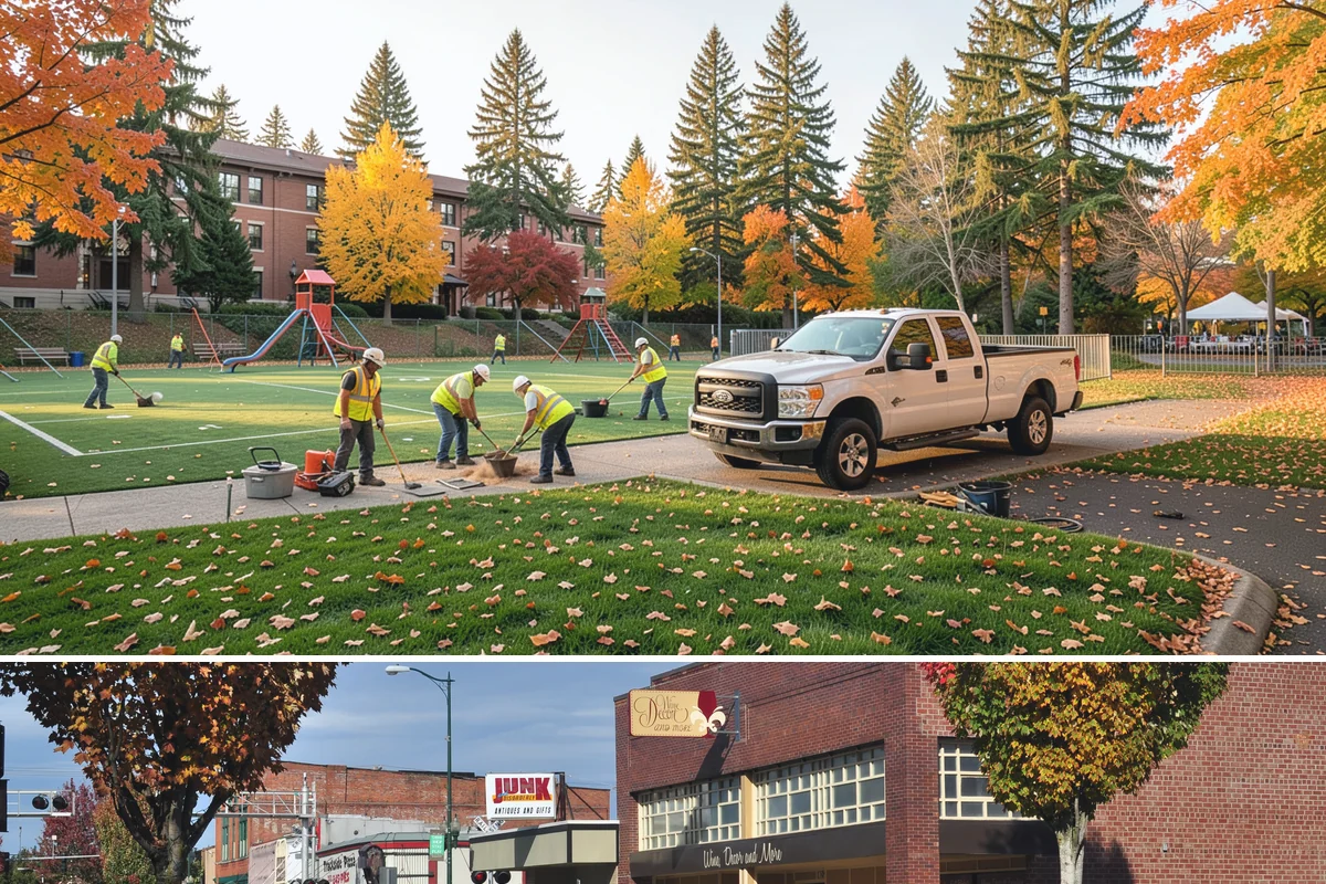 Street Litter Removal in Puyallup, Pierce County, WA - Service runs year-round, with added attention after fall leaf drop and following high-wind events that scatter debris.